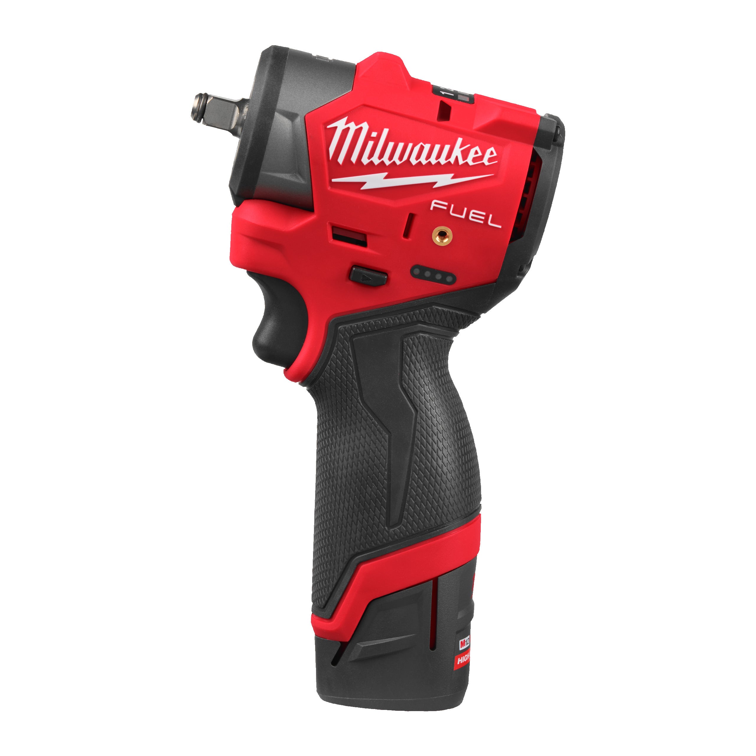 Cheie sub-compactă de impact ⅜″ Milwaukee M12 FSCIWF38-252X FUEL™ cu inel de fixare, cod 4933498970
