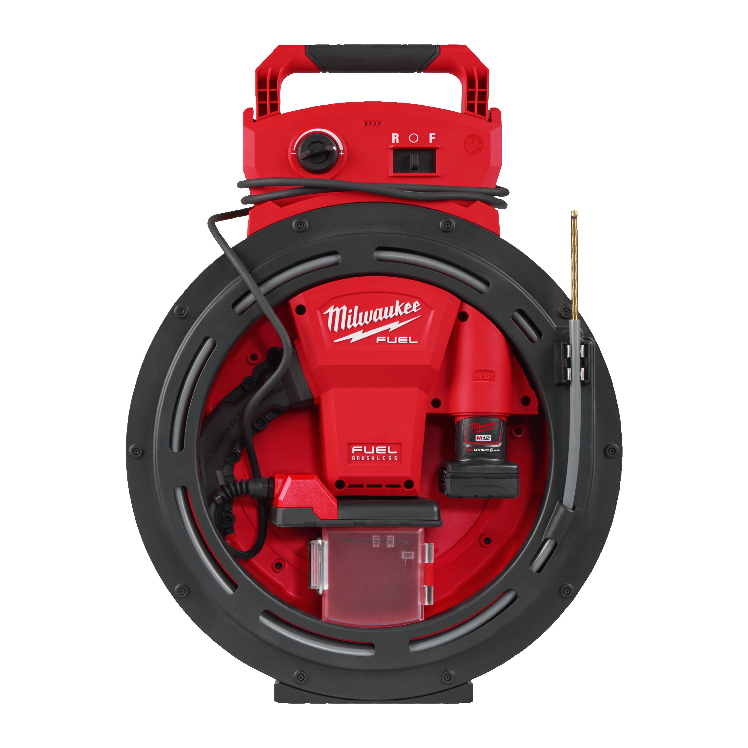 Mașină desfundare Milwaukee M12 HSFSM-602 cu ax flexibil de mare viteză, cod 4933498378