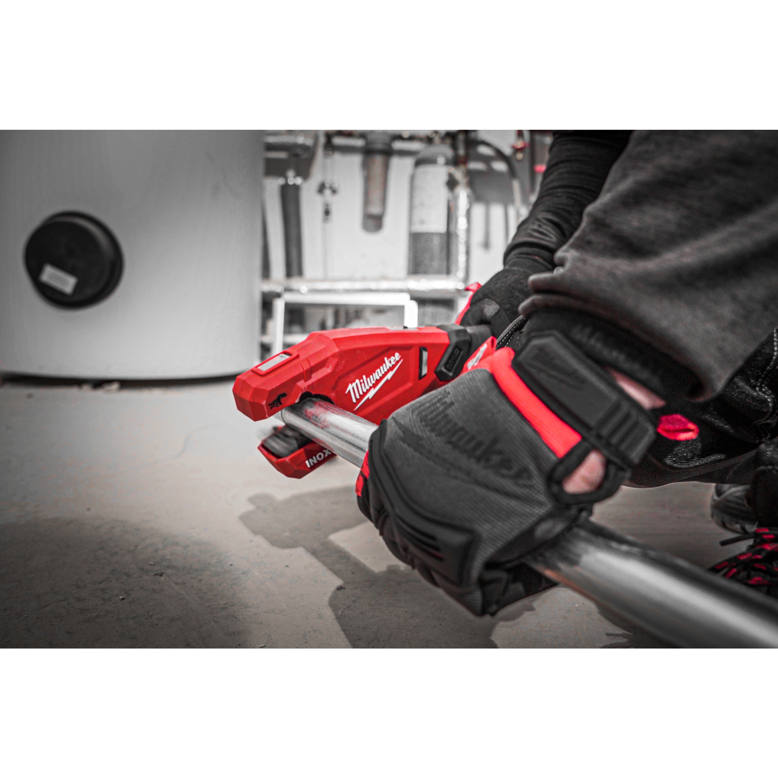 Tăietor de țevi din oțel inoxidabil electric pentru țevi și cabluri Milwaukee M12 PCSS-0 RAPTOR, cod 4933479241