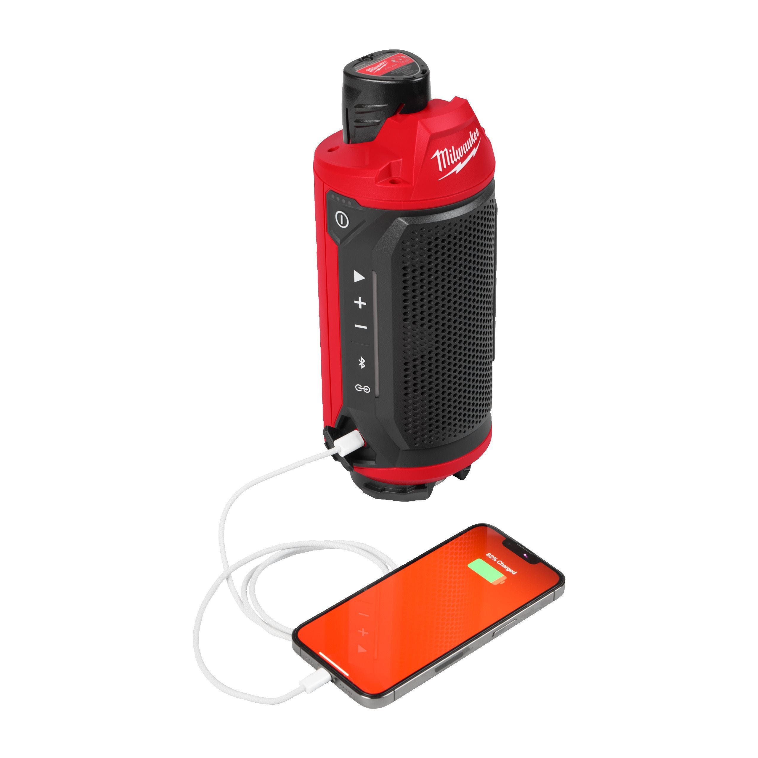 Difuzor Bluetooth Milwaukee M12 SPEJSG2-0, fără acumulator, fără încărcător, cod 4933498433