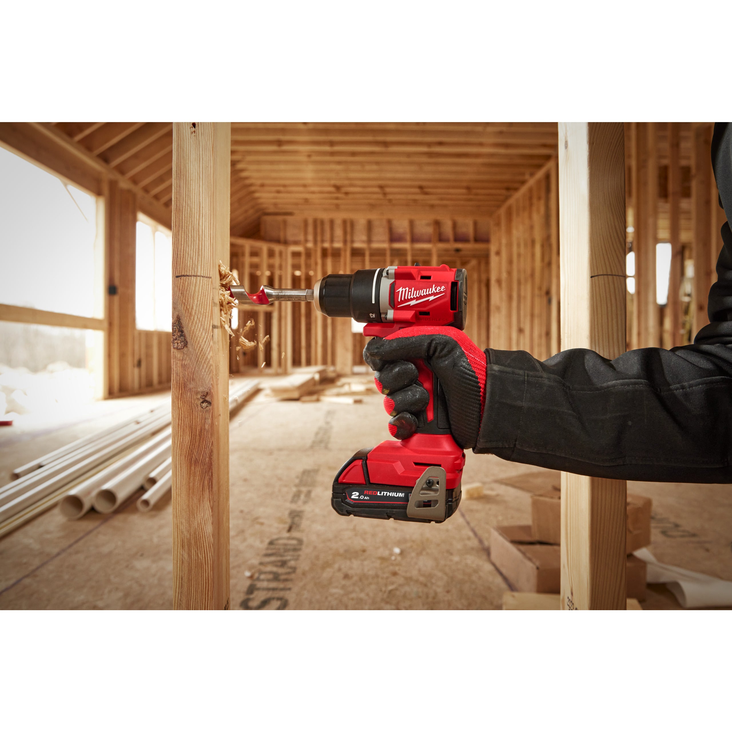 Mașină de găurit, compactă, cu motor fără perii Milwaukee M18 BLDDRC-0X, cod 4933492832