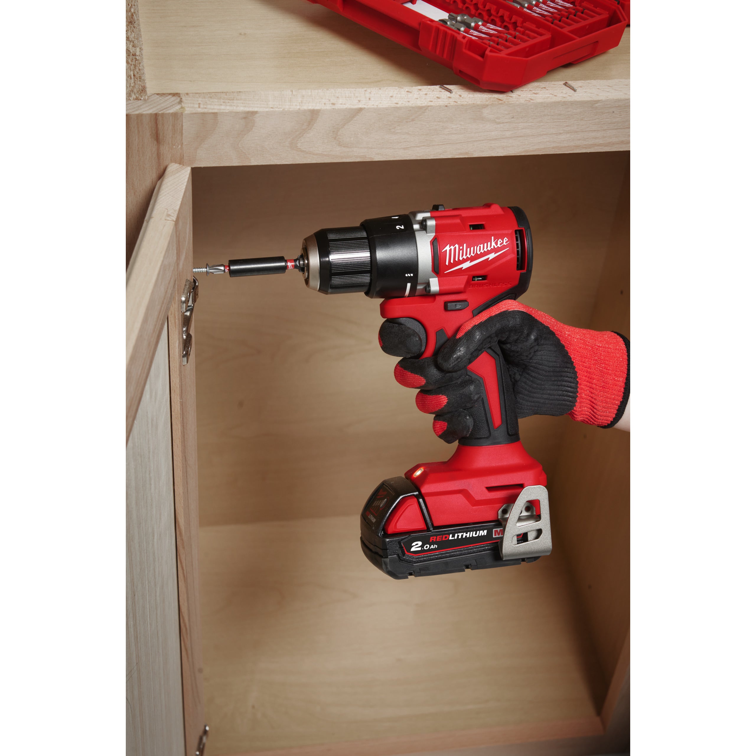 Mașină de găurit, compactă, cu motor fără perii Milwaukee M18 BLDDRC-0X, cod 4933492832