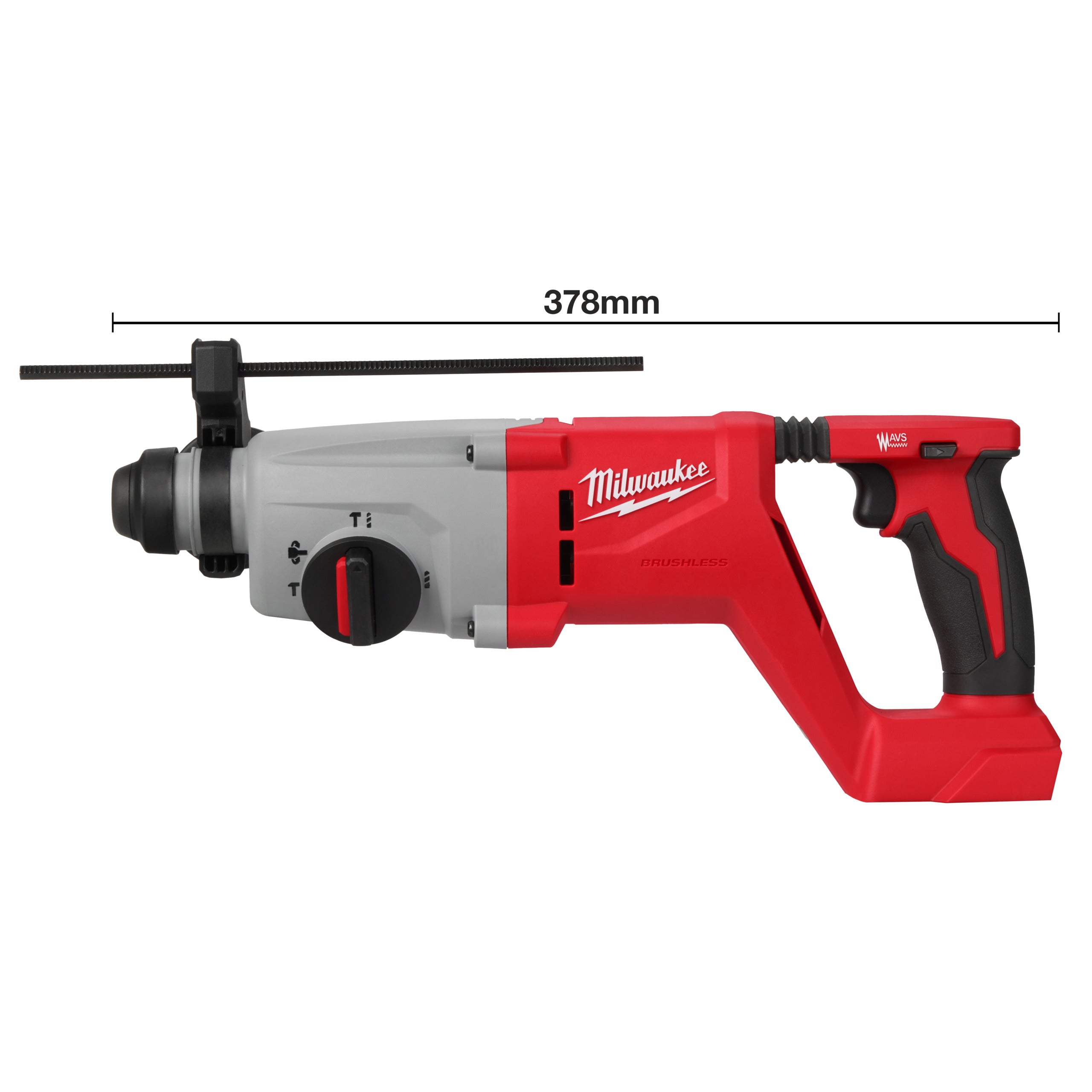 Ciocan rotopercutor fără perii 26 mm SDS-Plus Milwaukee M18 BLHACD26-0X cu mâner D, cod 4933492482