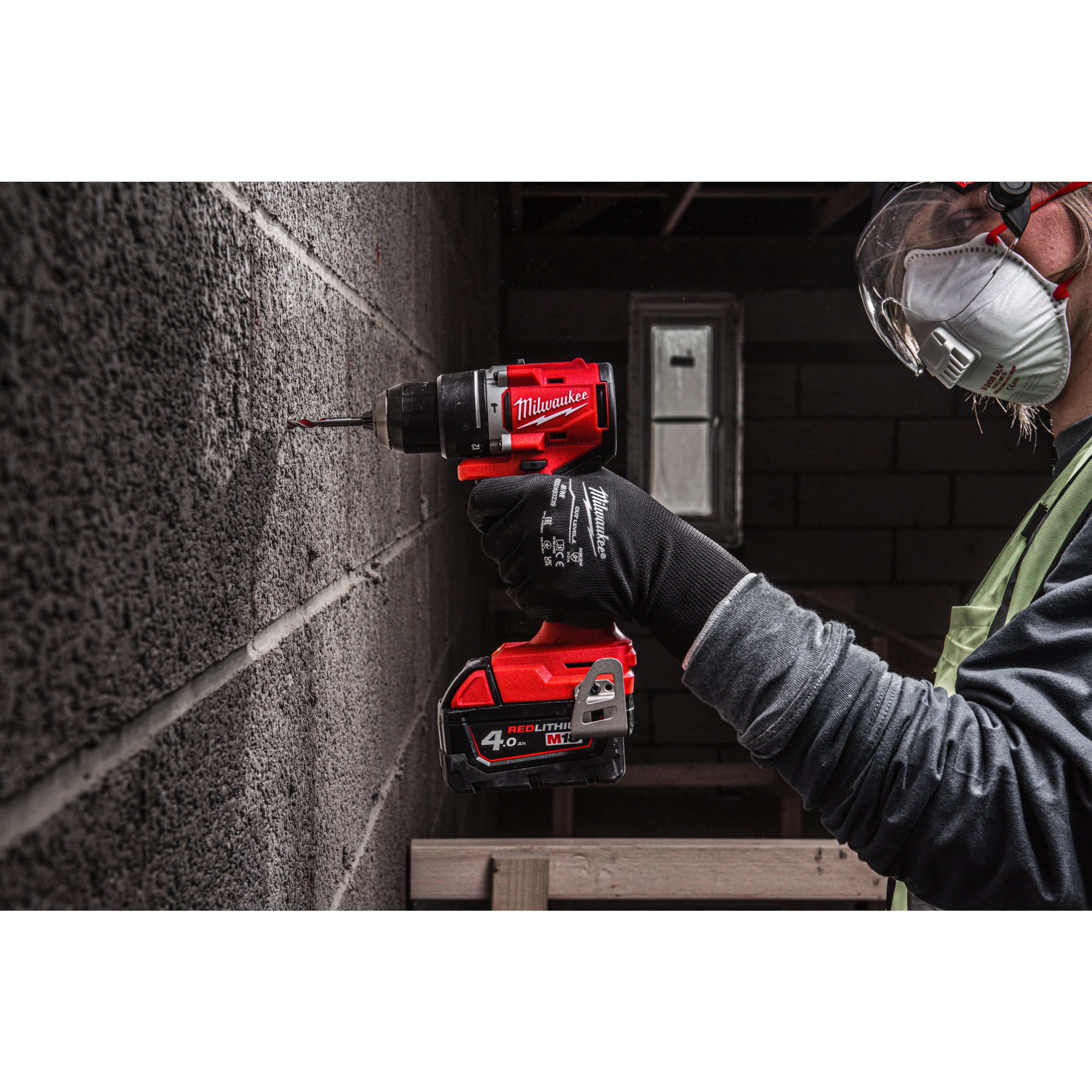 Mașină de găurit compactă, cu percuție și motor fără perii Milwaukee M18 BLPDRC-0, cod 4933492820