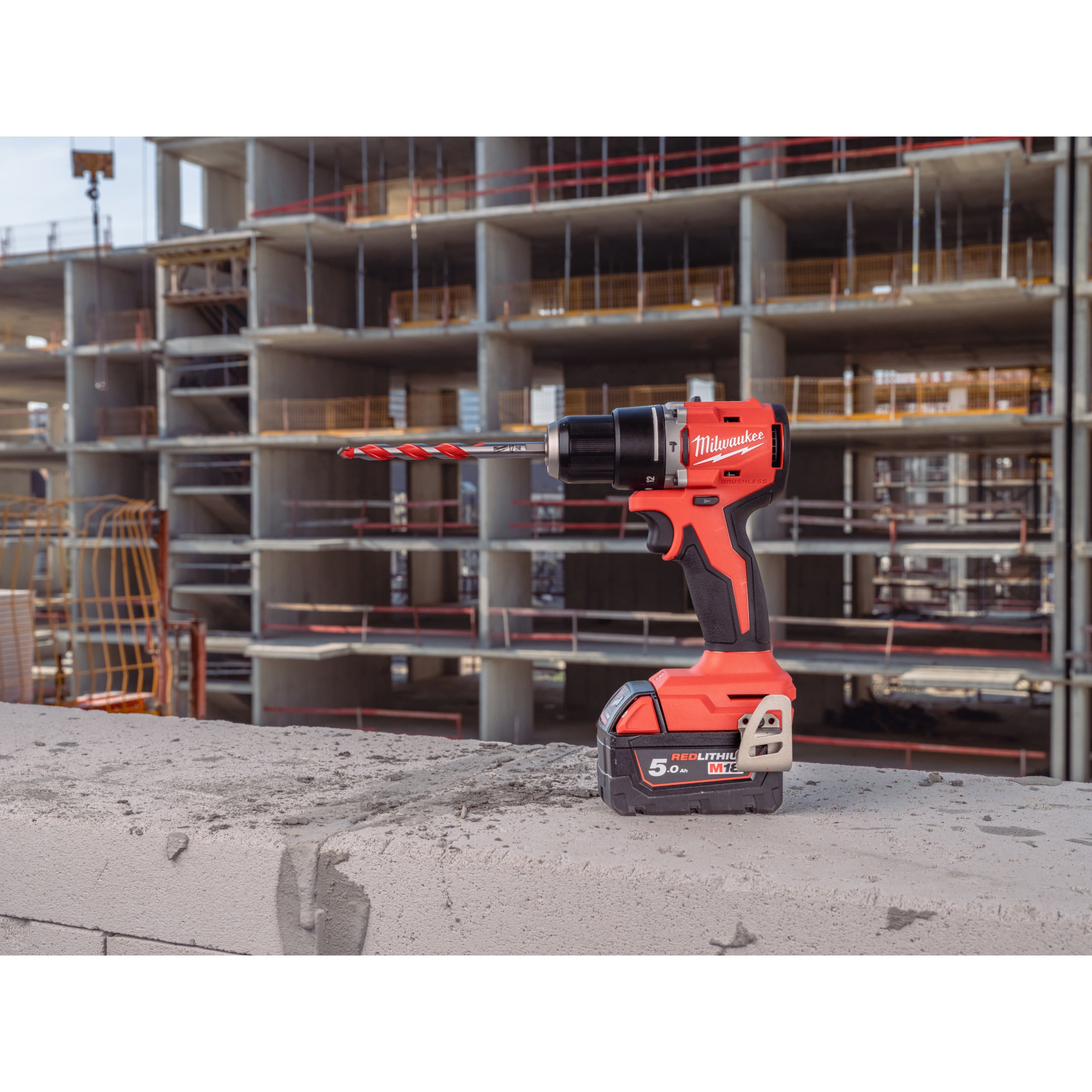 Mașină de găurit compactă, cu percuție și motor fără perii Milwaukee M18 BLPDRC-0, cod 4933492820