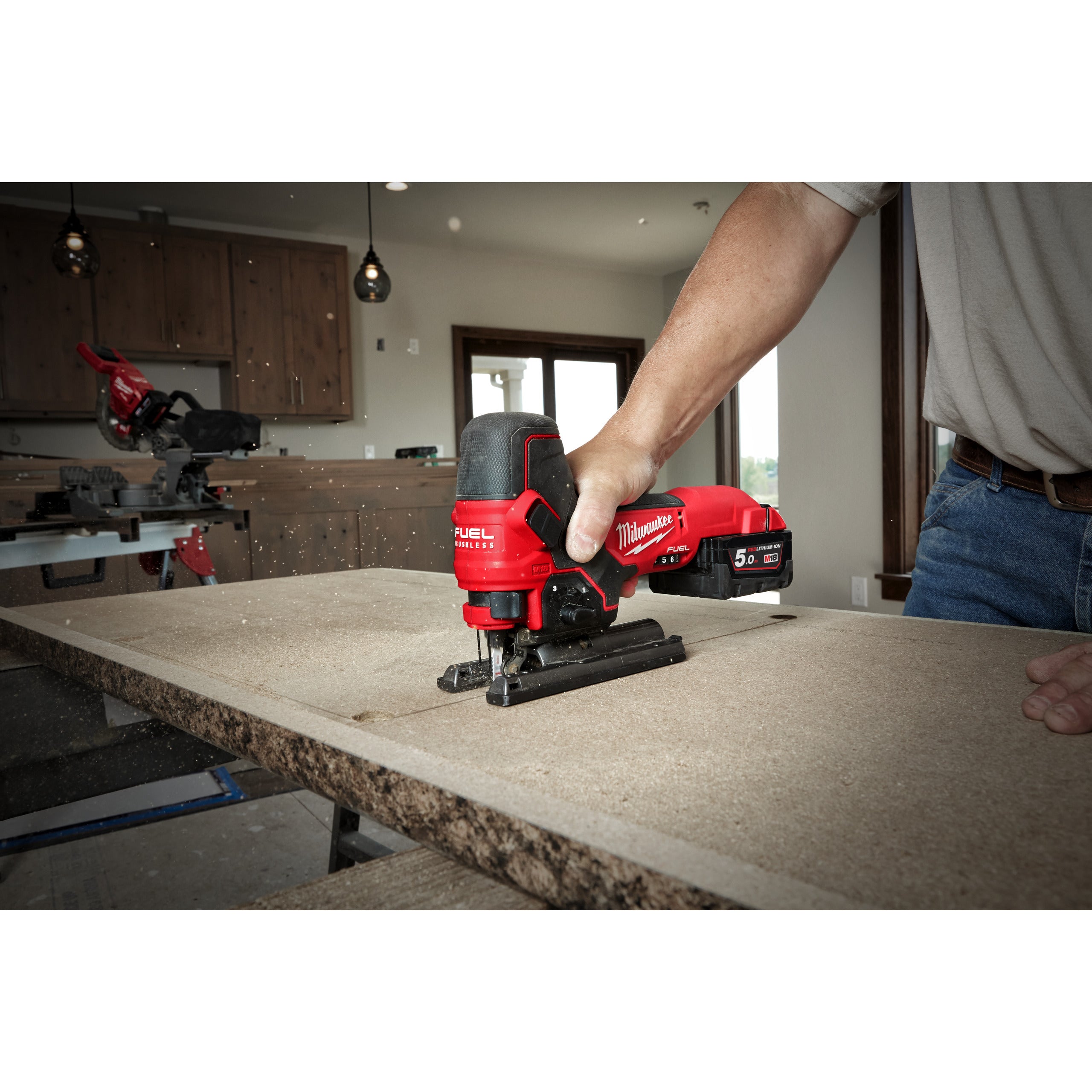 Fierăstrău pendular Milwaukee M18 FBJS-0 FUEL™, cod 4933500558