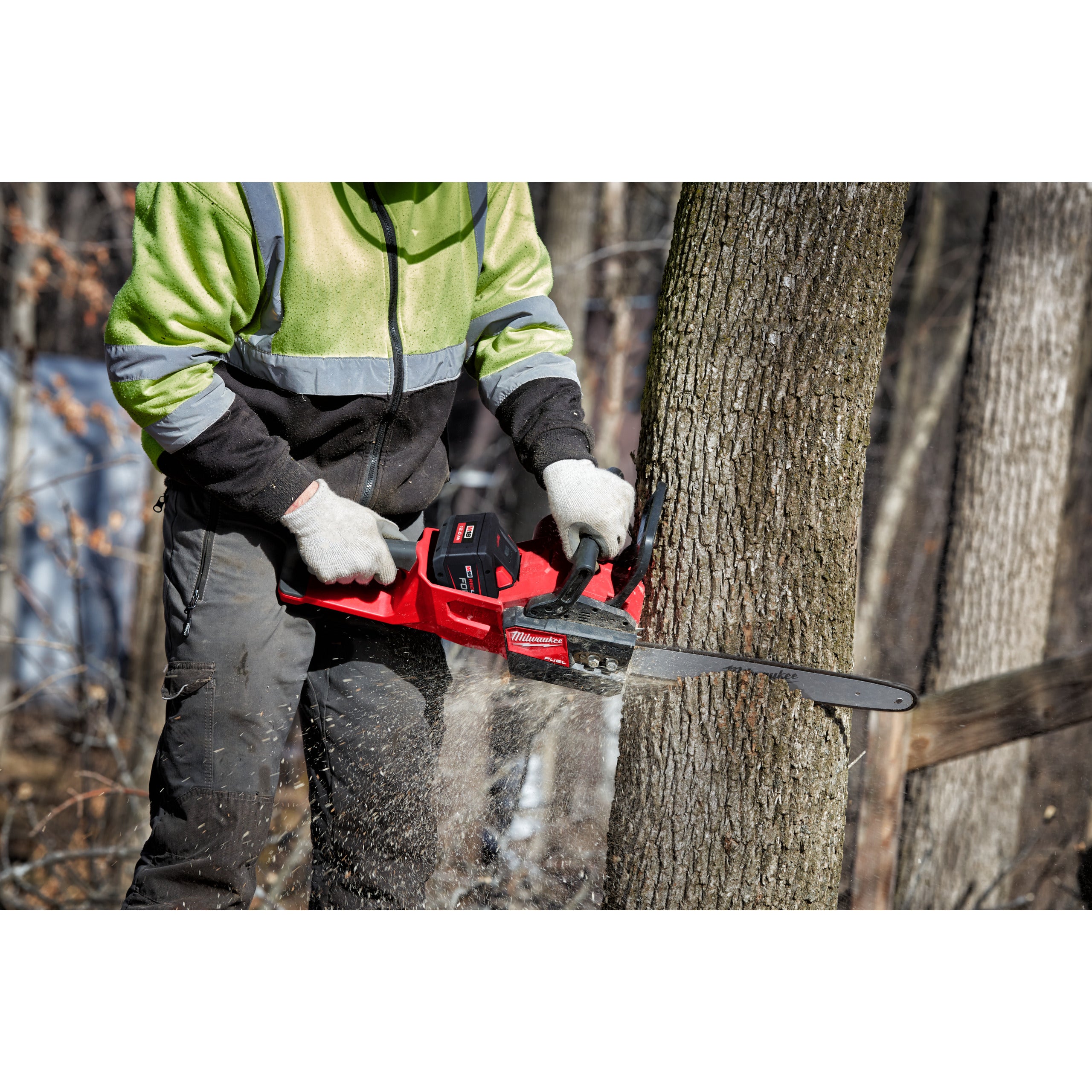 Fierăstrău cu lanț 35 cm Milwaukee M18 FCHS35-122 FUEL™, cod 4933499223