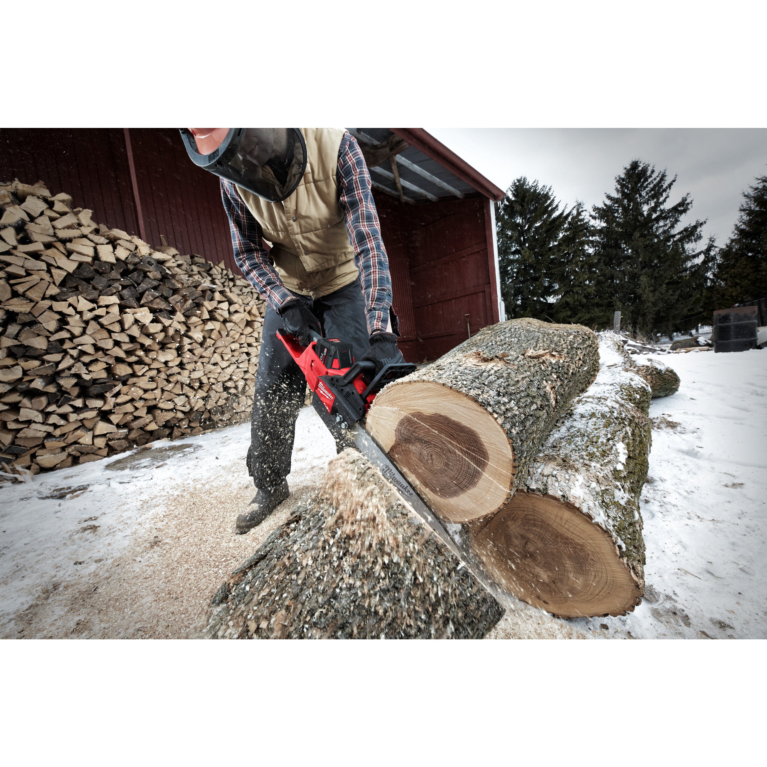 Fierăstrău cu lanț 35 cm Milwaukee M18 FCHS35-122 FUEL™, cod 4933499223