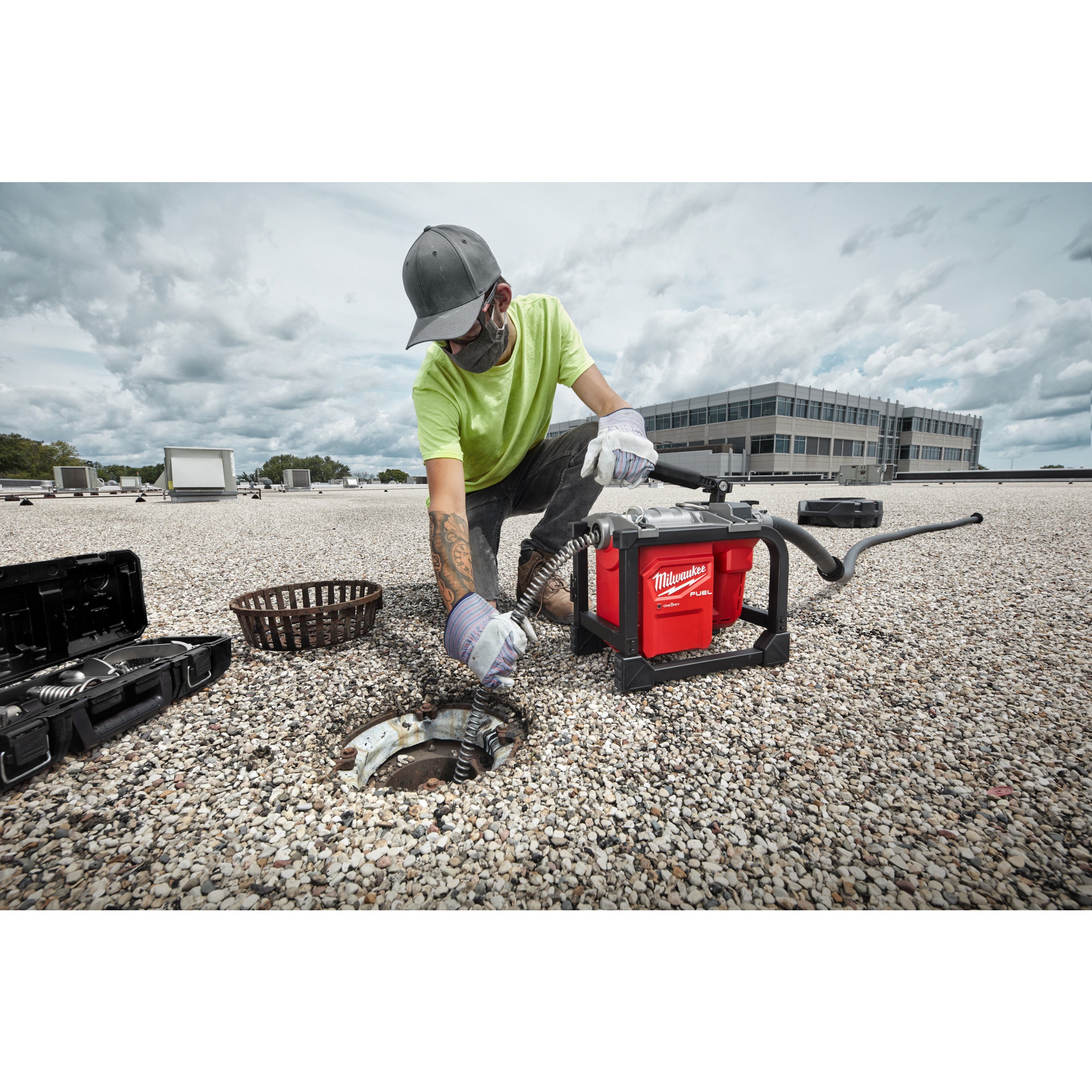 Mașină modulară compactă de desfundat canalizări Milwaukee M18 FCSSM-121 FUEL™, cod 4933499308