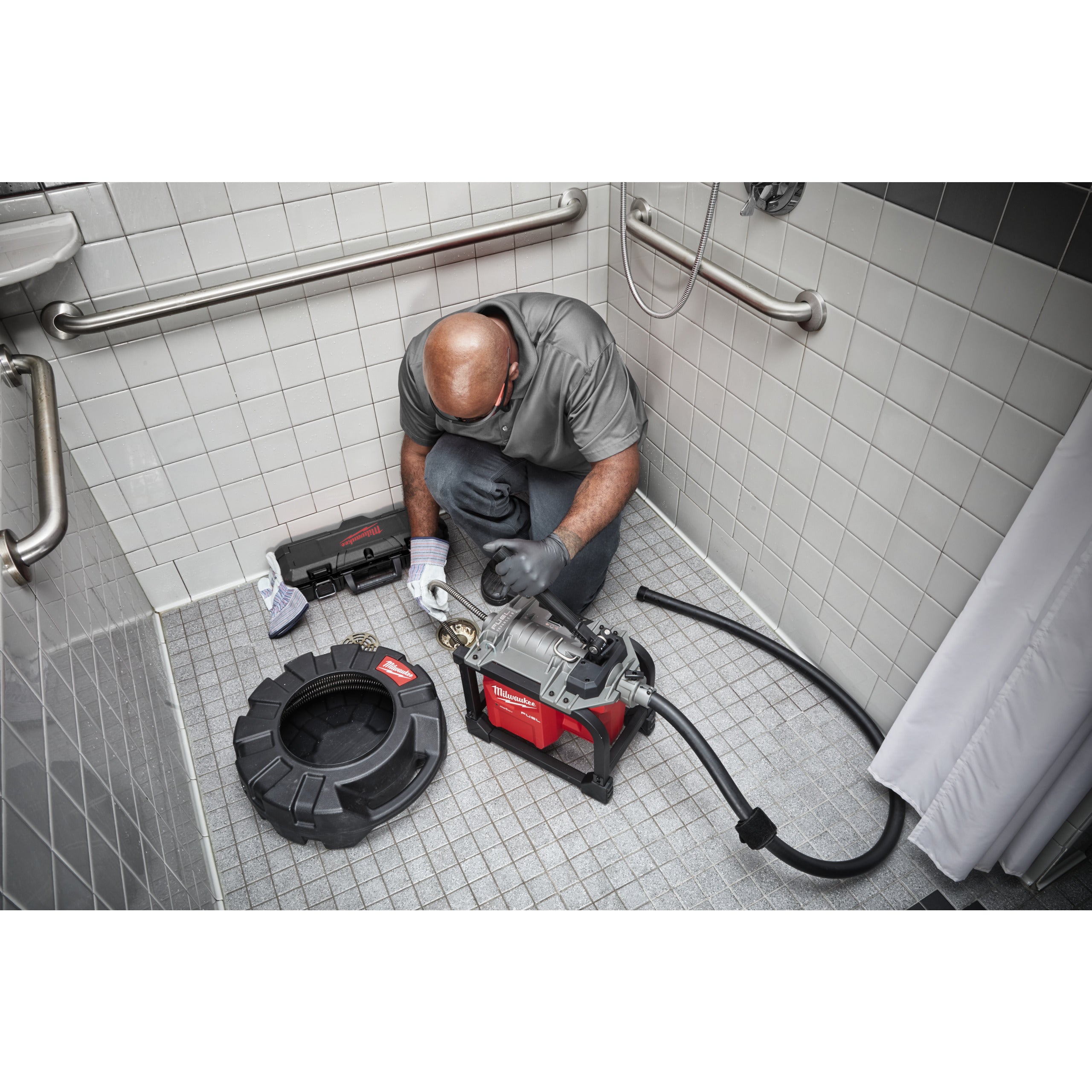 Mașină modulară compactă de desfundat canalizări Milwaukee M18 FCSSM-121 FUEL™, cod 4933499308