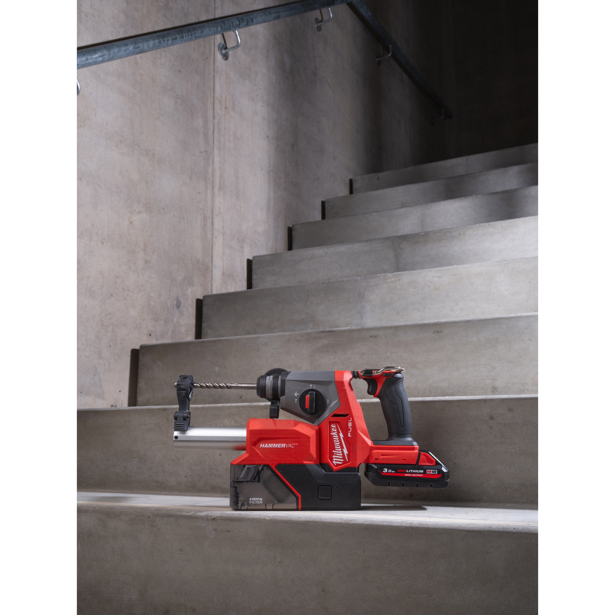 Ciocan rotopercutor 16 mm SDS-Plus Milwaukee M18 FHAC16-0 FUEL™ 4 moduri, cod 4933498582