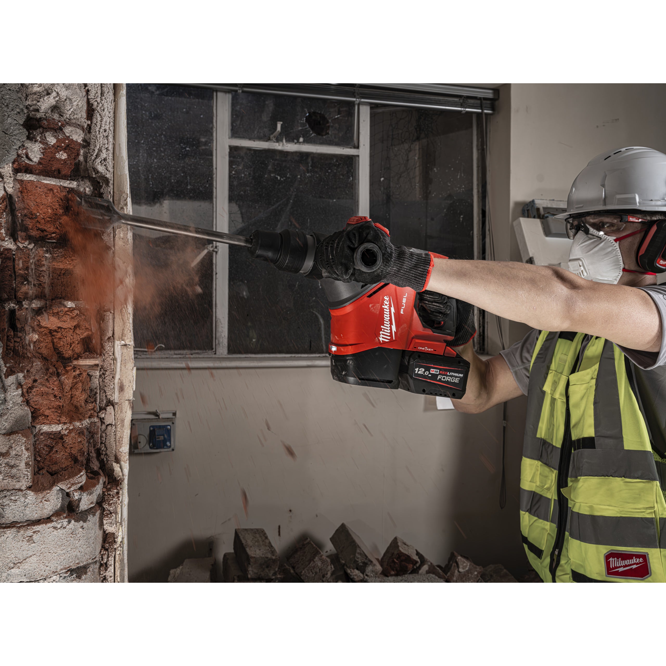 Rotopercutor SDS Max Ciocan rotopercutor SDS-Max Milwaukee M18 FHACO540-0C FUEL™ 40 mm ONE-KEY™, cod 4933493137