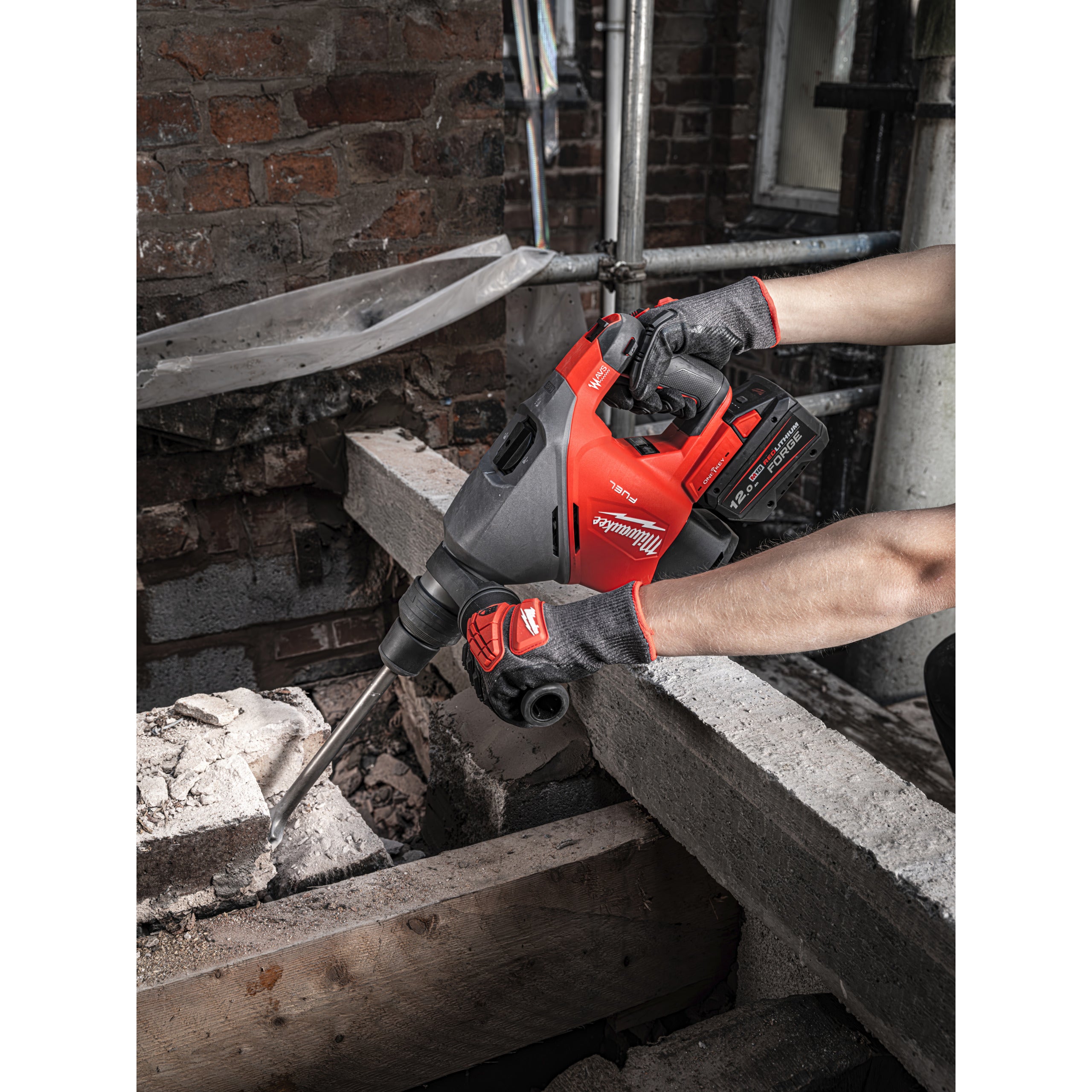 Rotopercutor SDS Max Ciocan rotopercutor SDS-Max Milwaukee M18 FHACO540-122C FUEL™ 40 mm ONE-KEY™, cod 4933493138