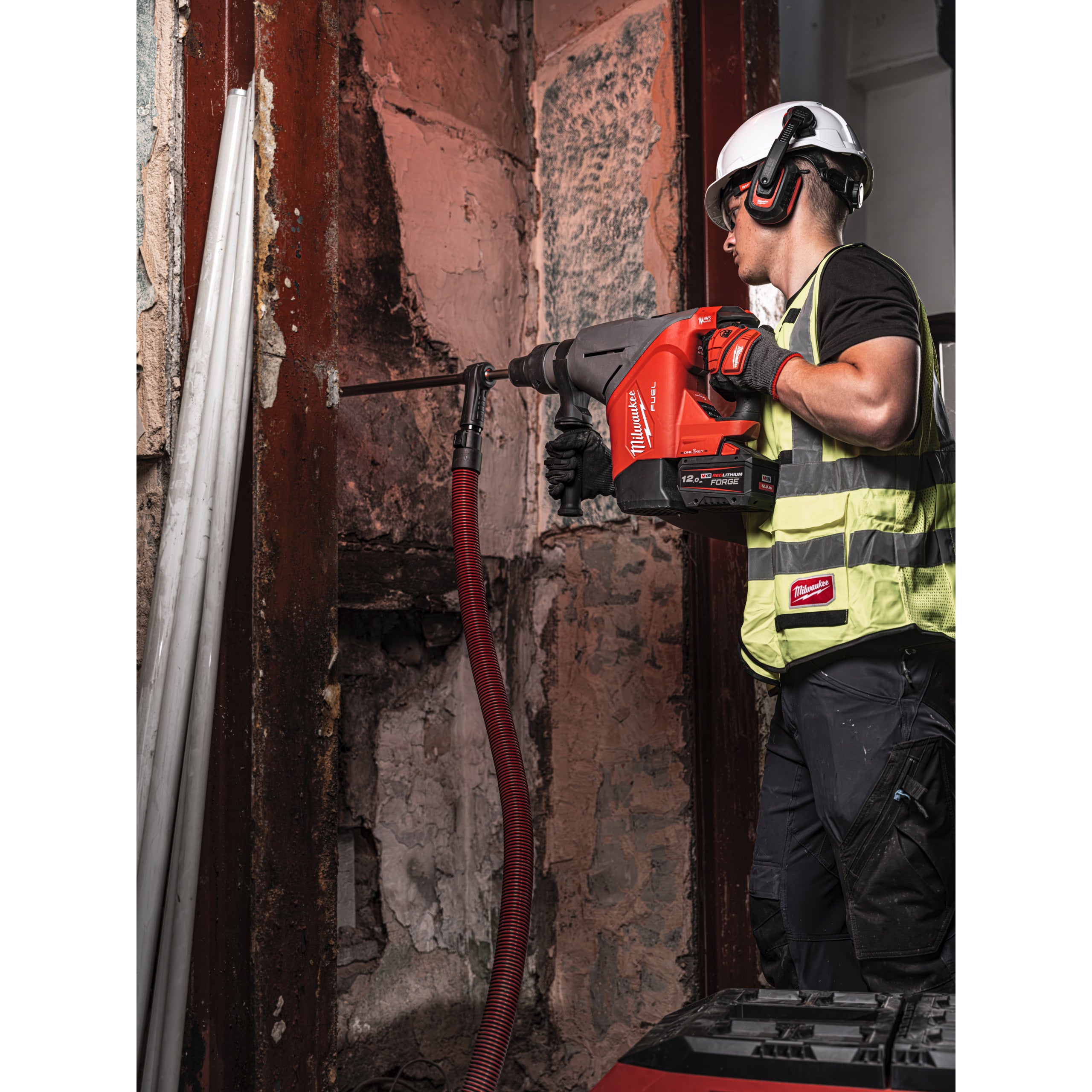 Rotopercutor SDS Max Ciocan rotopercutor SDS-Max Milwaukee M18 FHACO745-0C FUEL™ 45 mm ONE-KEY™, cod 4933493445