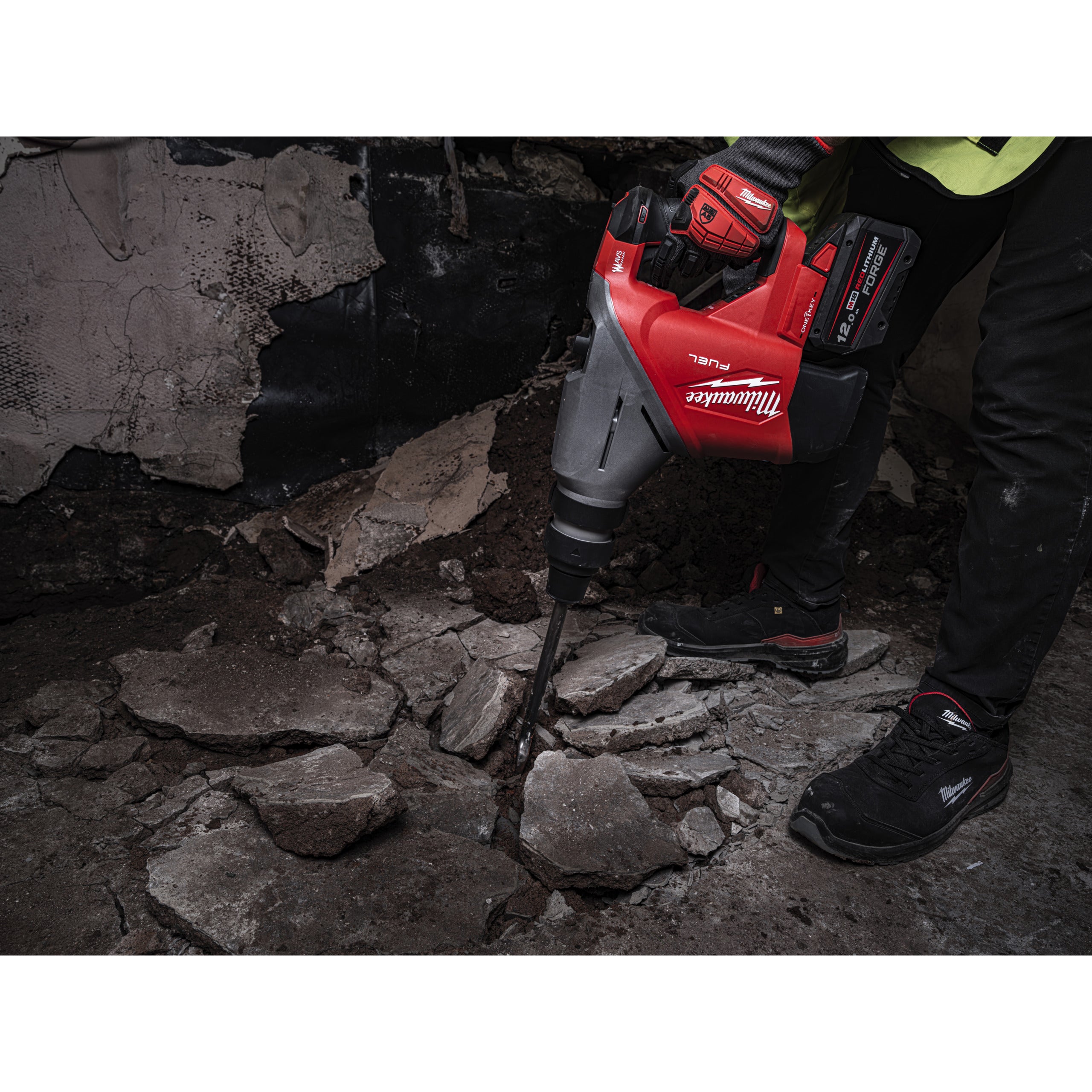 Rotopercutor SDS Max Ciocan rotopercutor SDS-Max Milwaukee M18 FHACO745-0C FUEL™ 45 mm ONE-KEY™, cod 4933493445