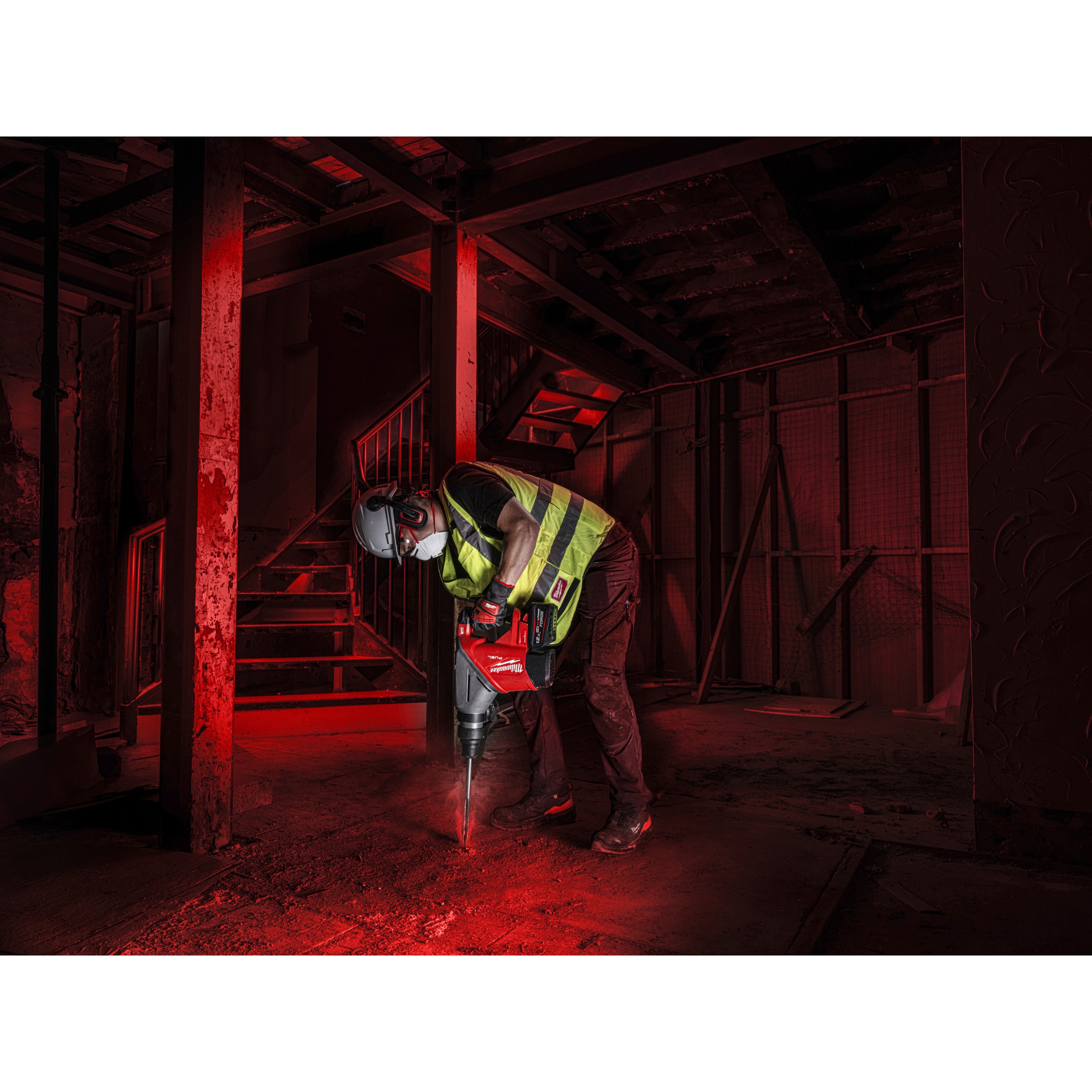 Rotopercutor SDS Max Ciocan rotopercutor SDS-Max Milwaukee M18 FHACO745-0C FUEL™ 45 mm ONE-KEY™, cod 4933493445
