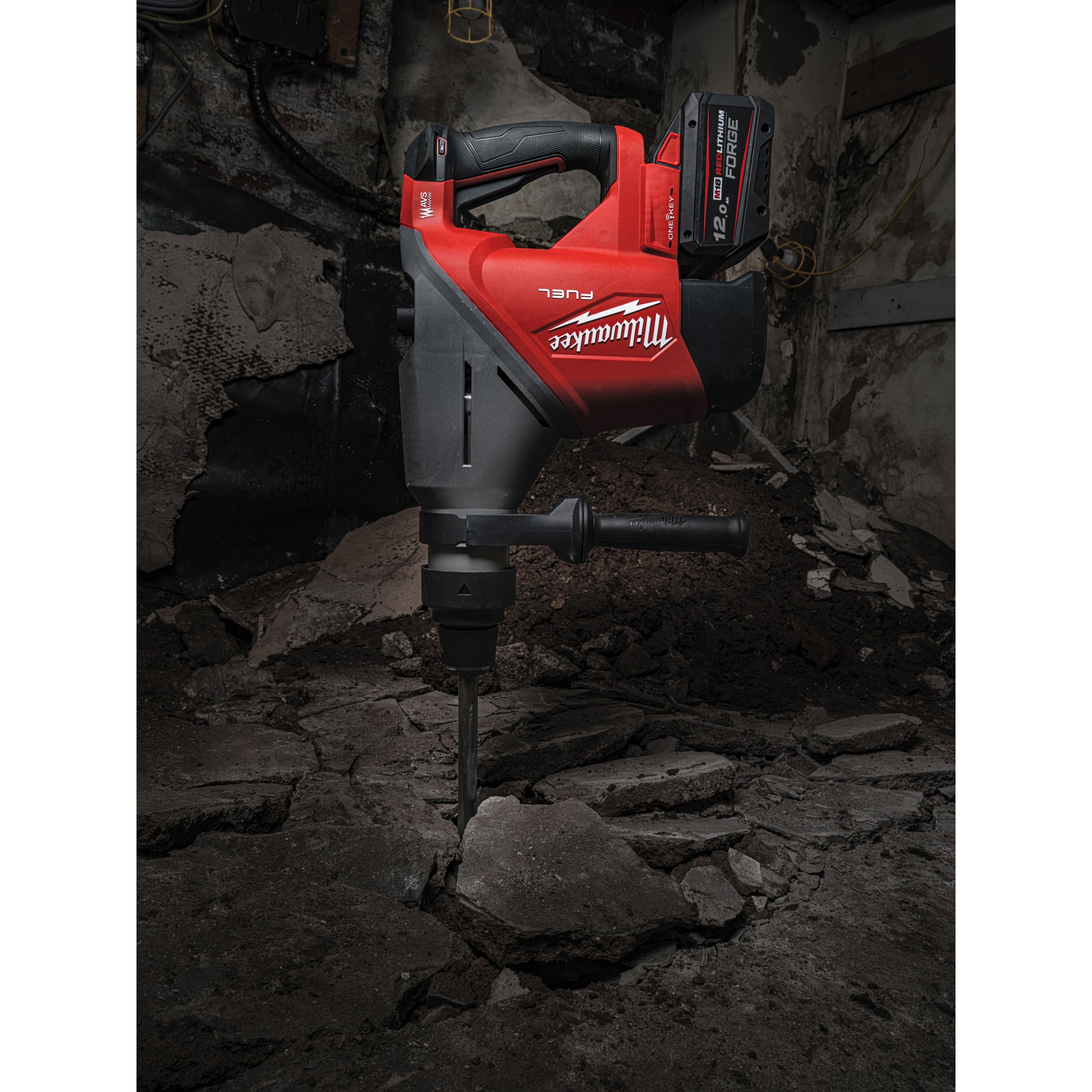 Rotopercutor SDS Max Ciocan rotopercutor SDS-Max Milwaukee M18 FHACO745-0C FUEL™ 45 mm ONE-KEY™, cod 4933493445