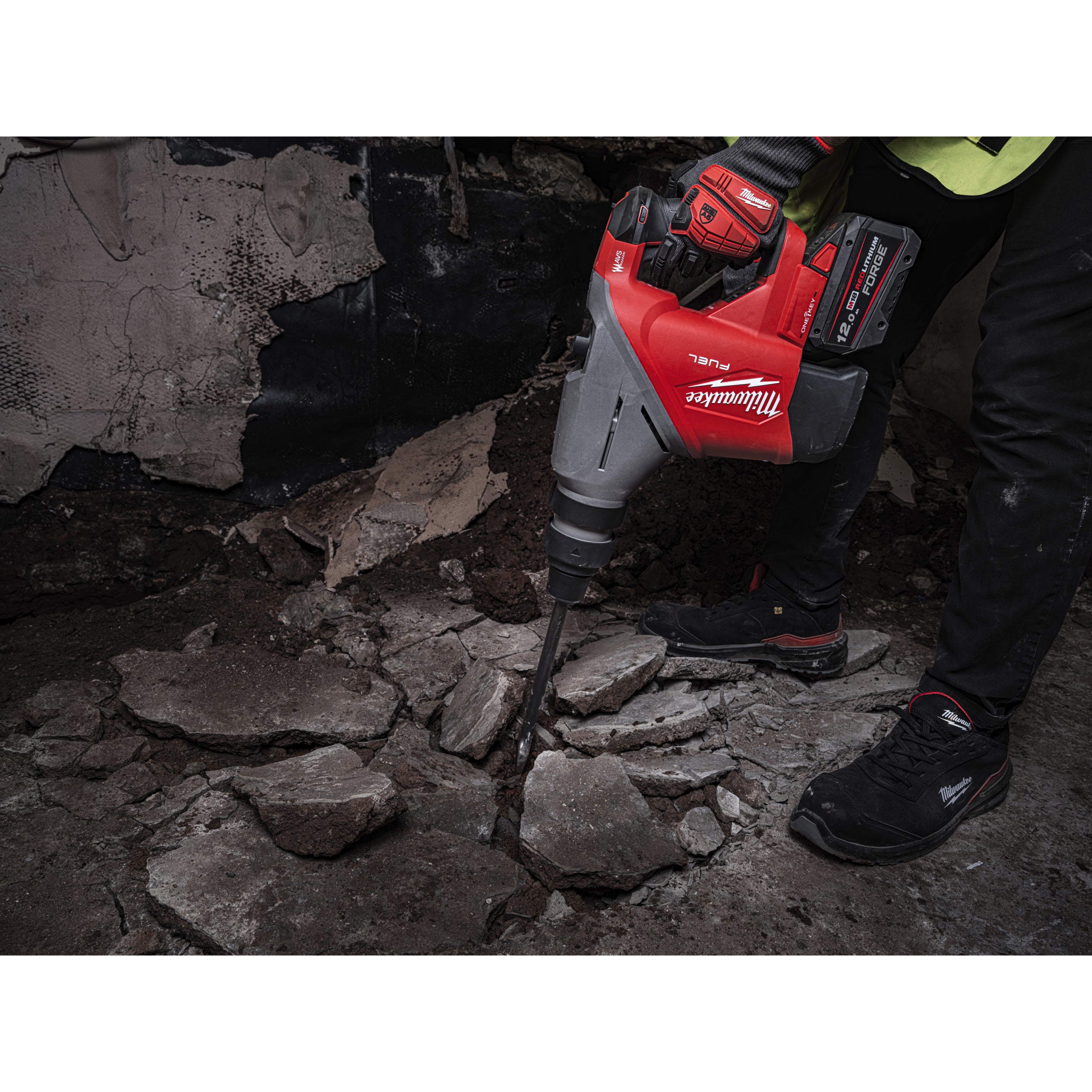 Rotopercutor SDS Max Ciocan rotopercutor SDS-Max Milwaukee M18 FHACO745-0C FUEL™ 45 mm ONE-KEY™, cod 4933493445