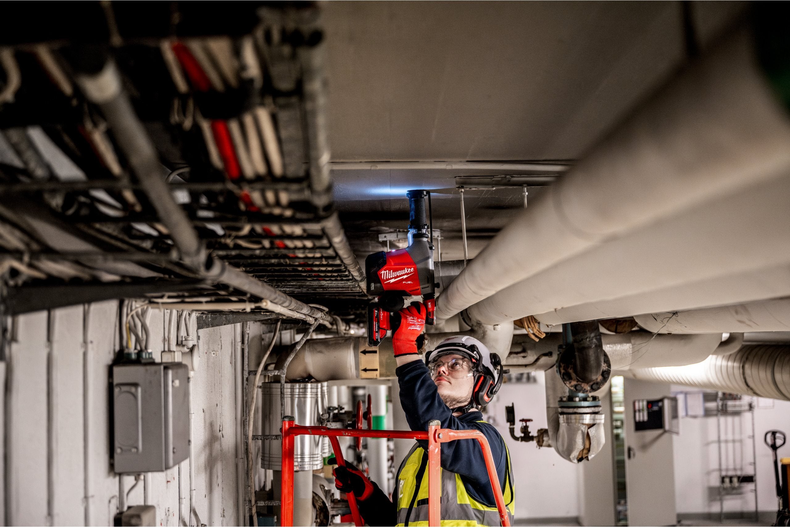 Ciocan rotopercutor Milwaukee M18 FHAFOH16-0X, 16 MM SDS-PLUS, FUEL™, extractor de praf integrat, 1 x cutie HD, cod 4933493532