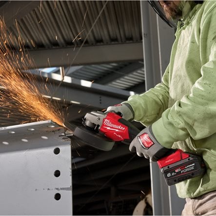 Polizor unghiular de înaltă performanță, Milwaukee M18 FHSAGO180VXPDB2-0X, 180 mm cu frânare, viteză variabilă și ONE-KEY™ M18 FUEL™, cod 4933498942