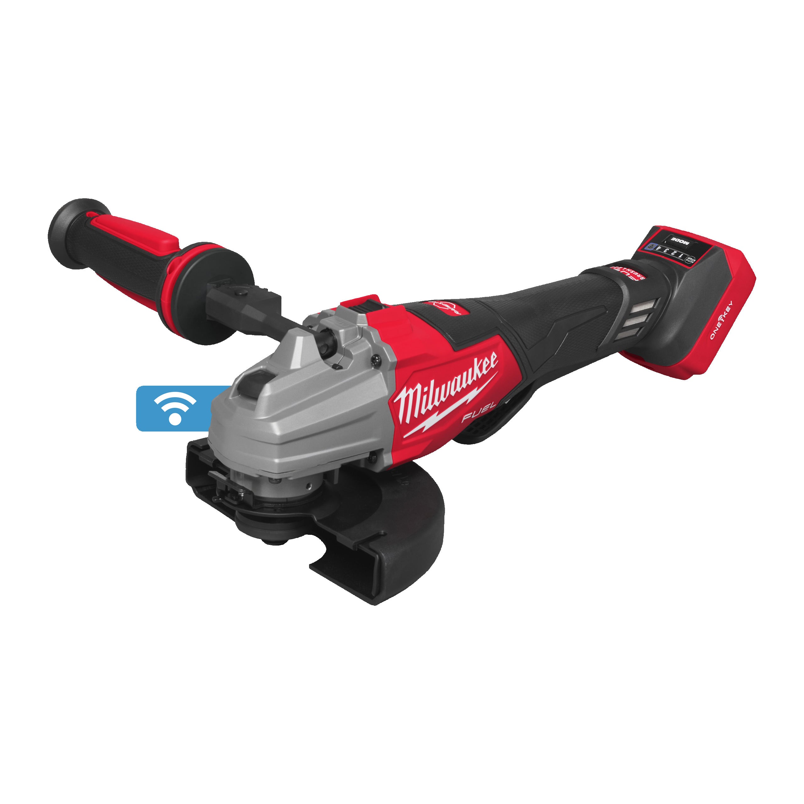 Polizor unghiular de înaltă performanță, 125 mm cu frânare, comutator lateral și ONE-KEY™ Milwaukee M18 FHSAGSVO125X-0X FUEL™, cod 4933500036