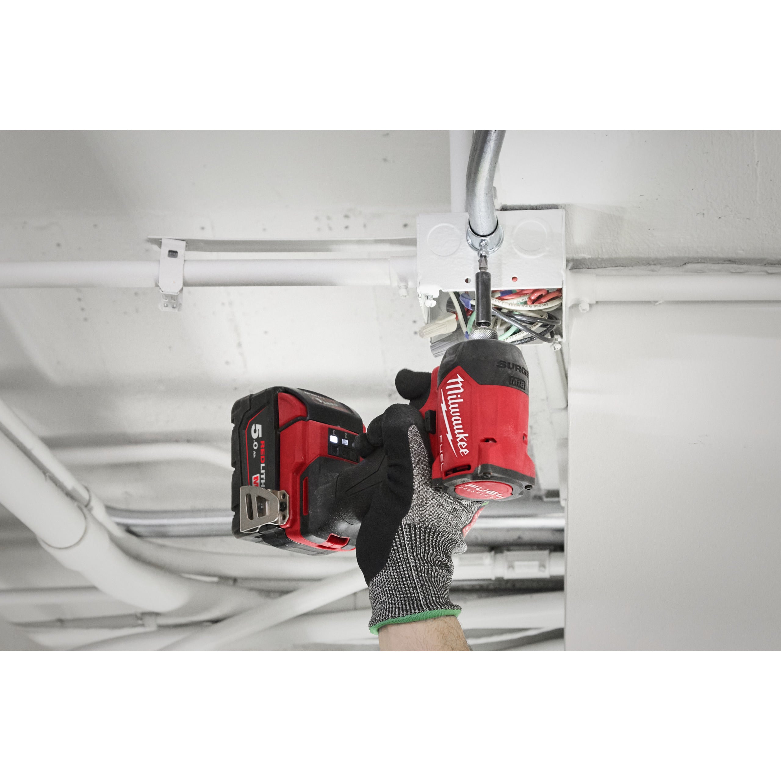 Mașină de înșurubat hidraulică cu impact ¼″ Hex Milwaukee M18 FIDRQ-0X FUEL™ SURGE™, cod 4933498910