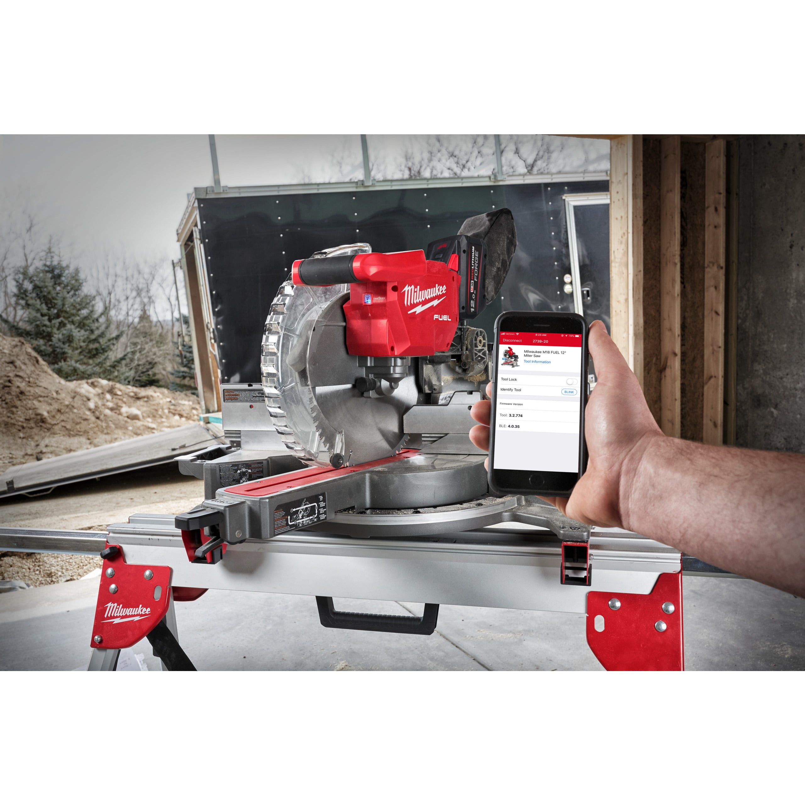 Fierăstrău circular staționar 305 mm Milwaukee M18 FMS305-121 ONE-KEY™, cod 4933499181