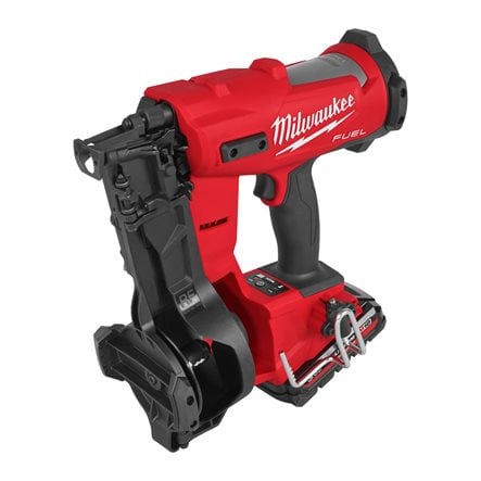 Pistol de bătut cuie Milwaukee M18 FRCN45-302X în role, FUEL™, 2 x acumulator M18 HB3, 1 x încărcător M12-18 FC, 1 x cutie HD, cod 4933498169