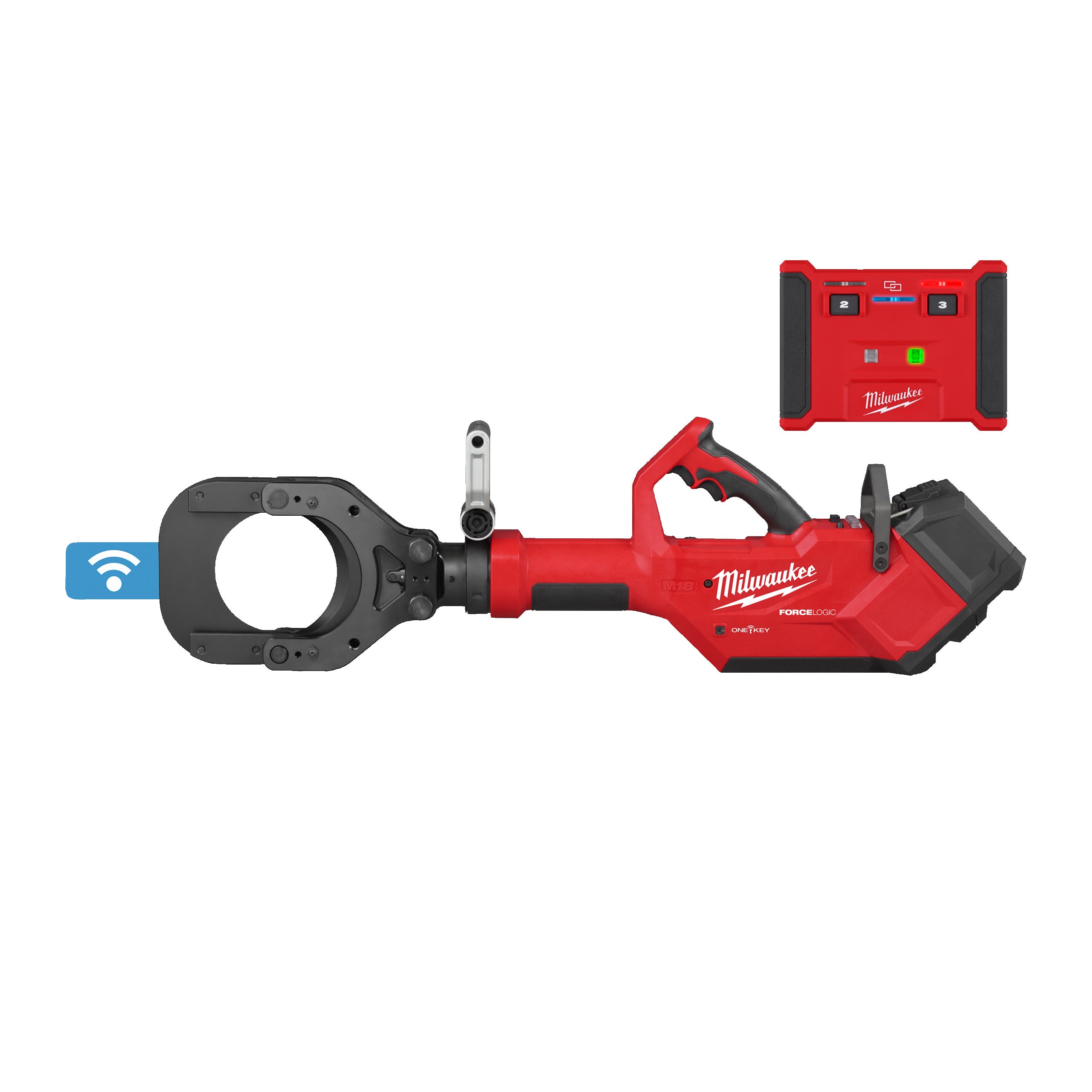 Tăietor hidraulic pentru cabluri Milwaukee M18 HSFC125R-802C FORCE LOGIC™ 125 mm, cod 4933499331