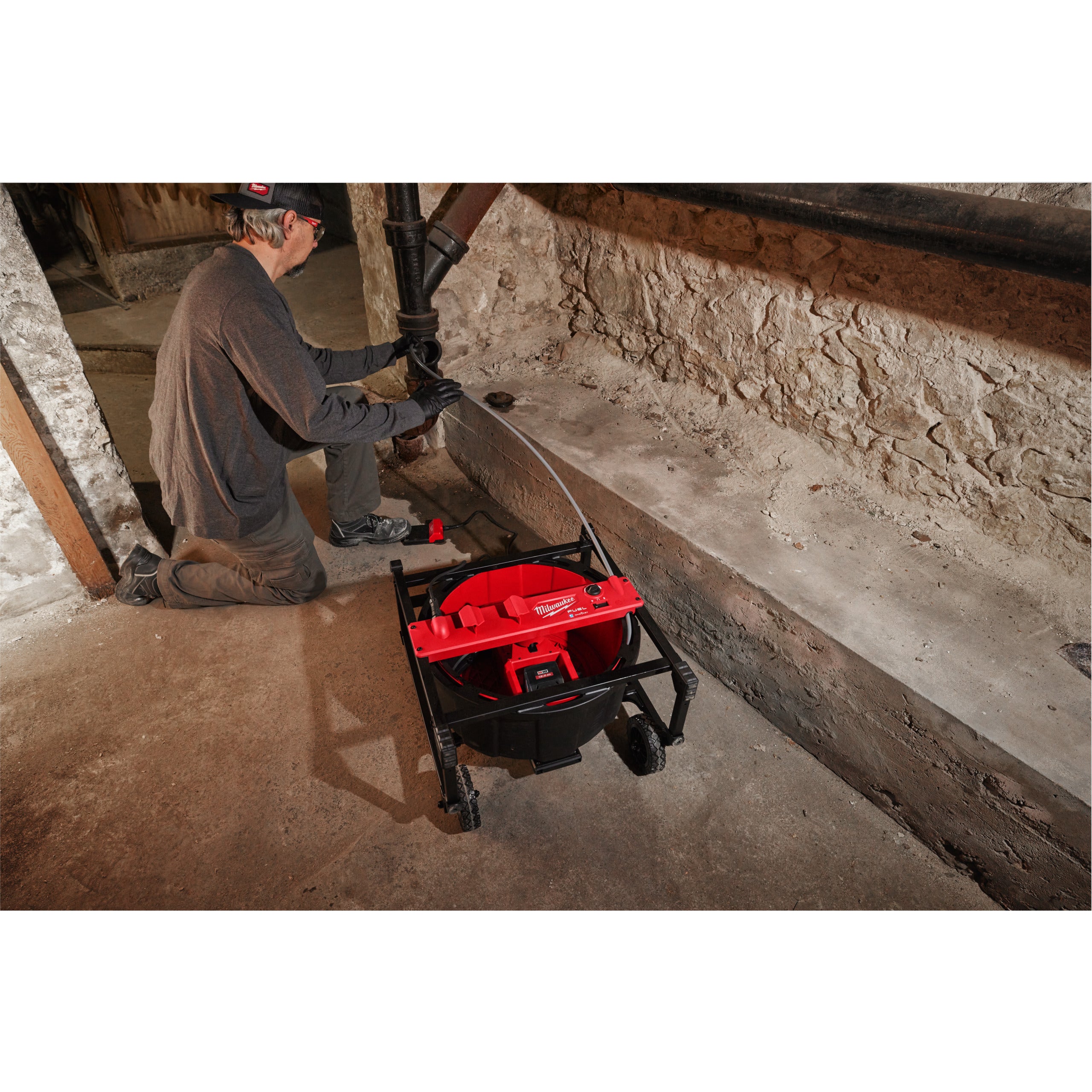 Mașină desfundare Milwaukee M18 HSFSM-122 cu ax flexibil de mare viteză, cod 4933499309