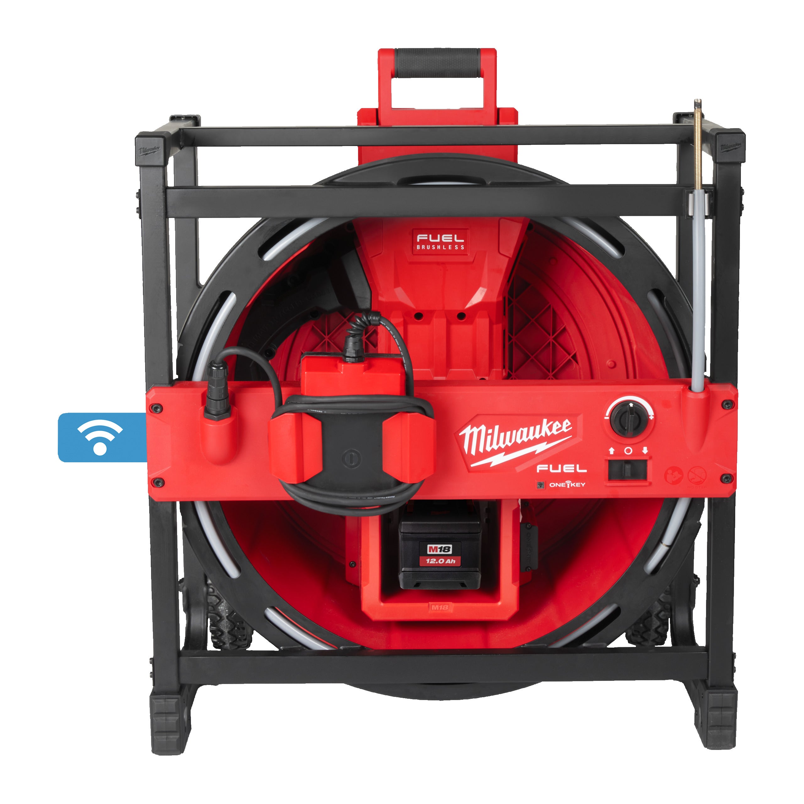 Mașină desfundare Milwaukee M18 HSFSM-122 cu ax flexibil de mare viteză, cod 4933499309