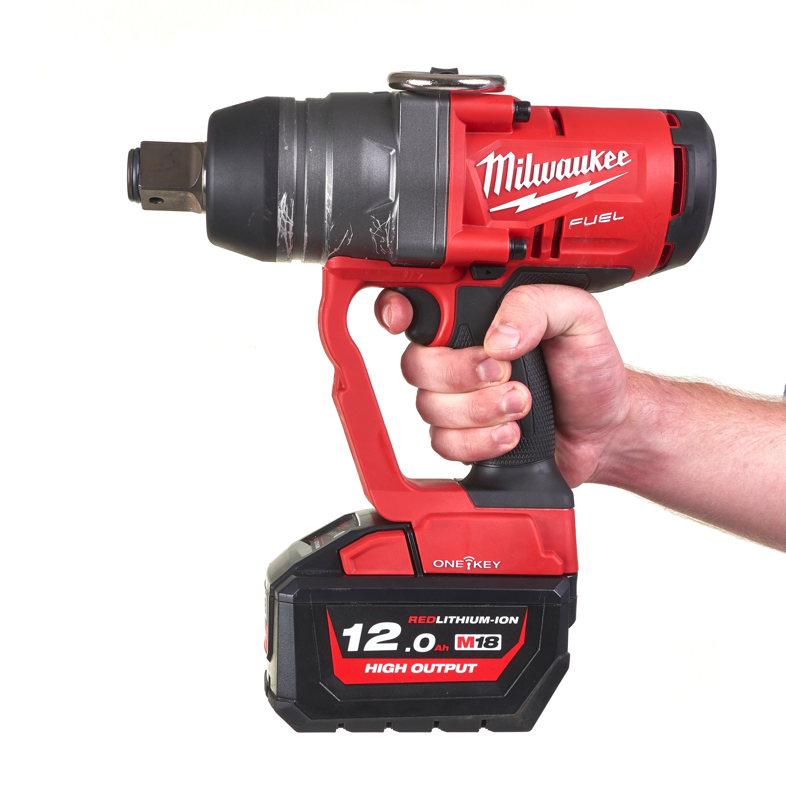 Cheie de impact 1″ ONE-KEY™ Milwaukee M18 ONEFHIWF1-0 FUEL™, cuplu ridicat și inel de fixare, cod 4933499162