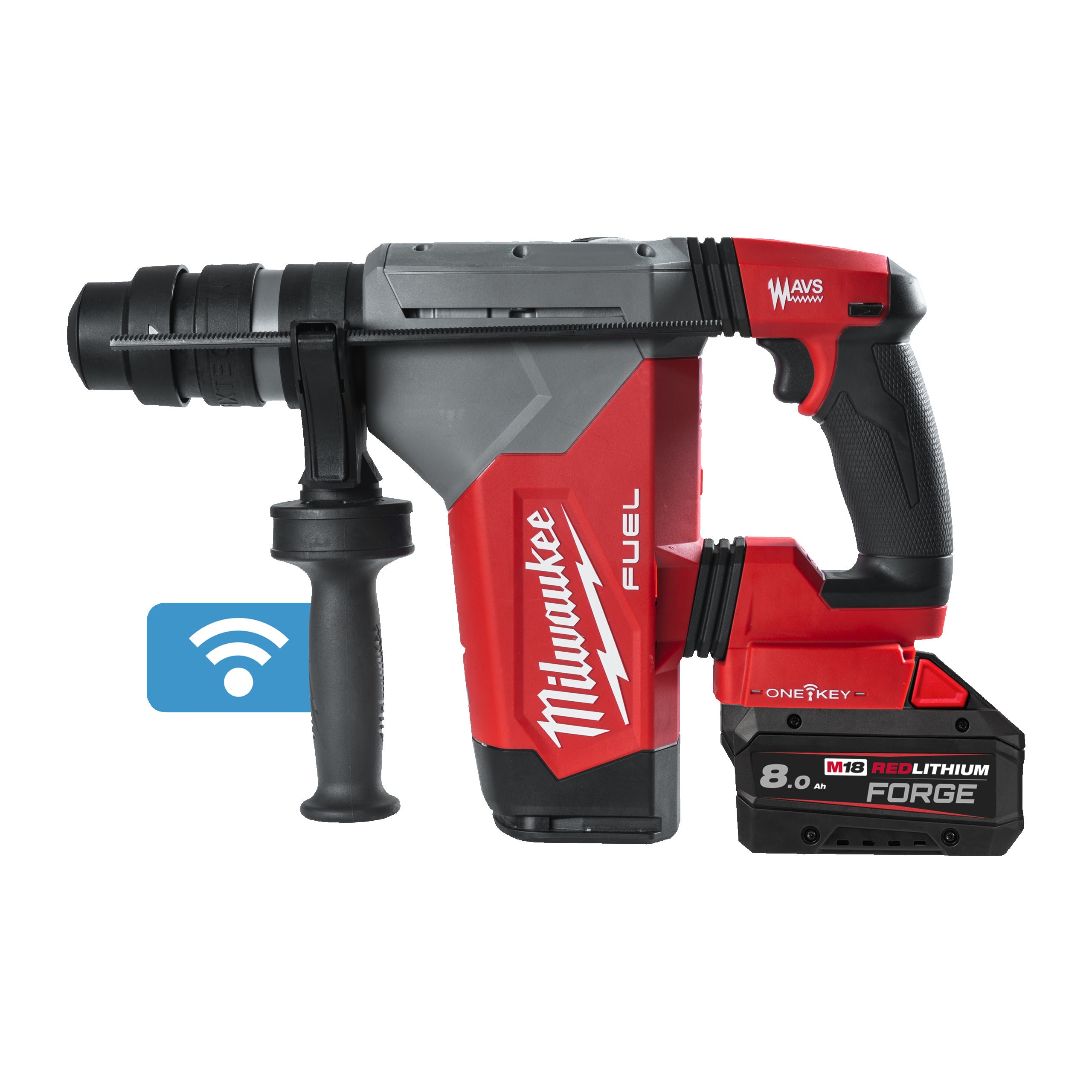 Ciocan rotopercutor SDS-Plus 32 mm cu 4 funcții Milwaukee M18 ONEFHPX-802X FUEL™ cu ONE-KEY™ și mandrină FIXTEC™, cod 4933500234