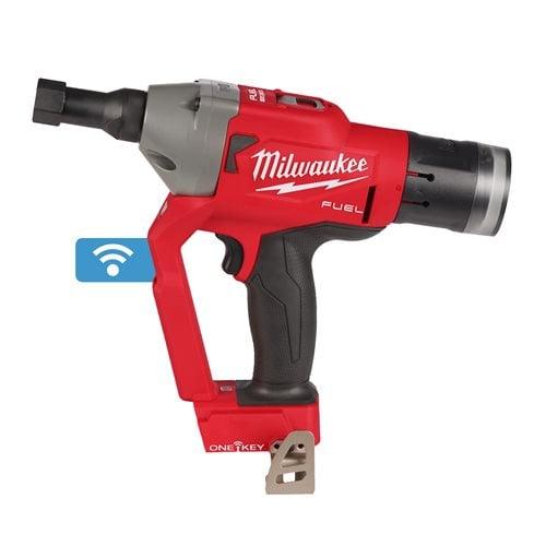 Pistol pentru nituit tip HUCK® Milwaukee M18 ONEFLT-502X, ONE-KEY, 2 x acumulator M18 B5, 1 x încărcător M12-18 FC, 1 x cutie HD, cod 4933478638 - BIG STORE (Dynamic Tools SRL)