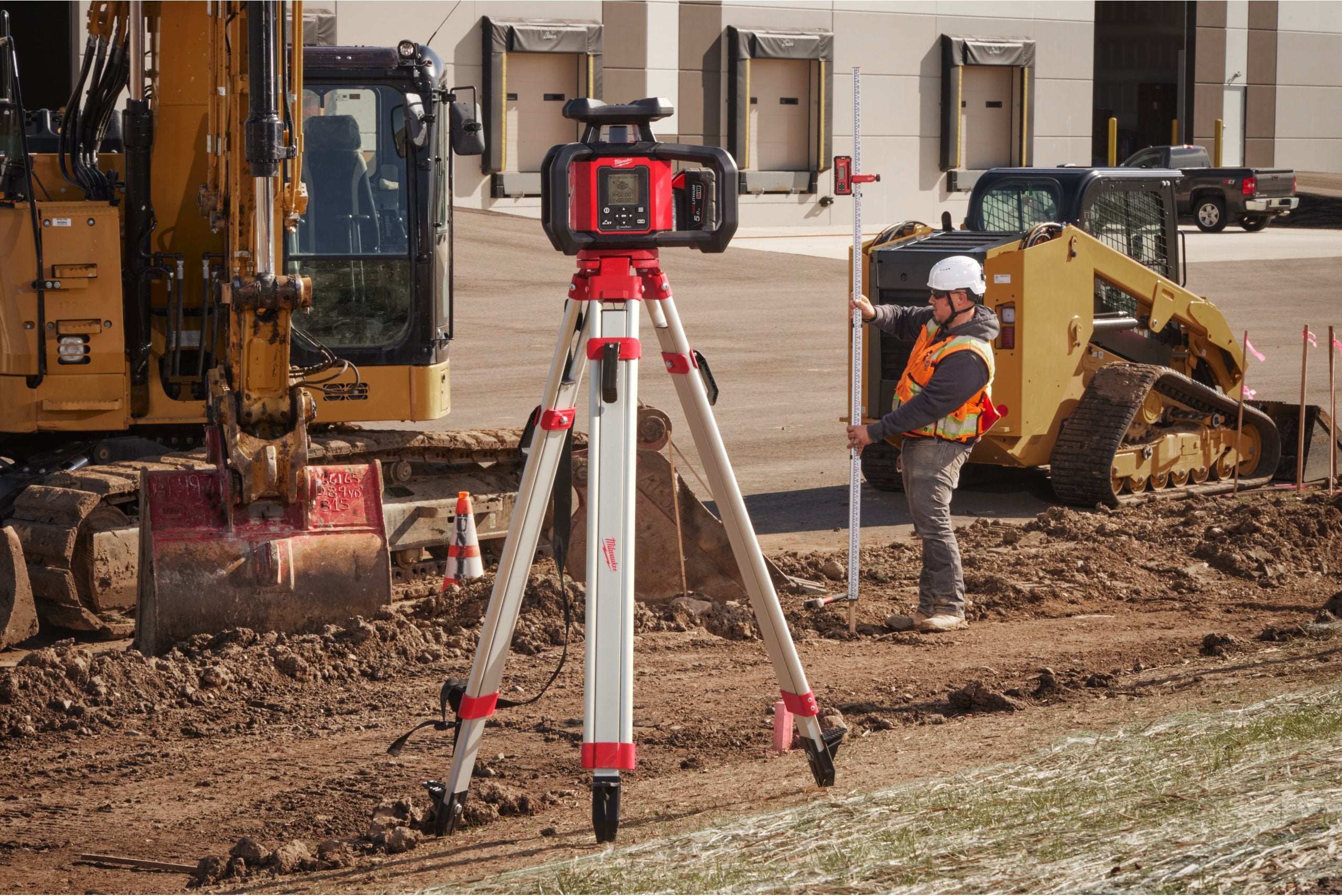 Nivelă laser rotativă orizontală și verticală Milwaukee M18 RLOHV1200-501C, 1200 M, ONE-KEY™, 1 x acumulator M18 B5, 1 x încărcător M12-18C, 1 x cutie plastic, cod 4933493204