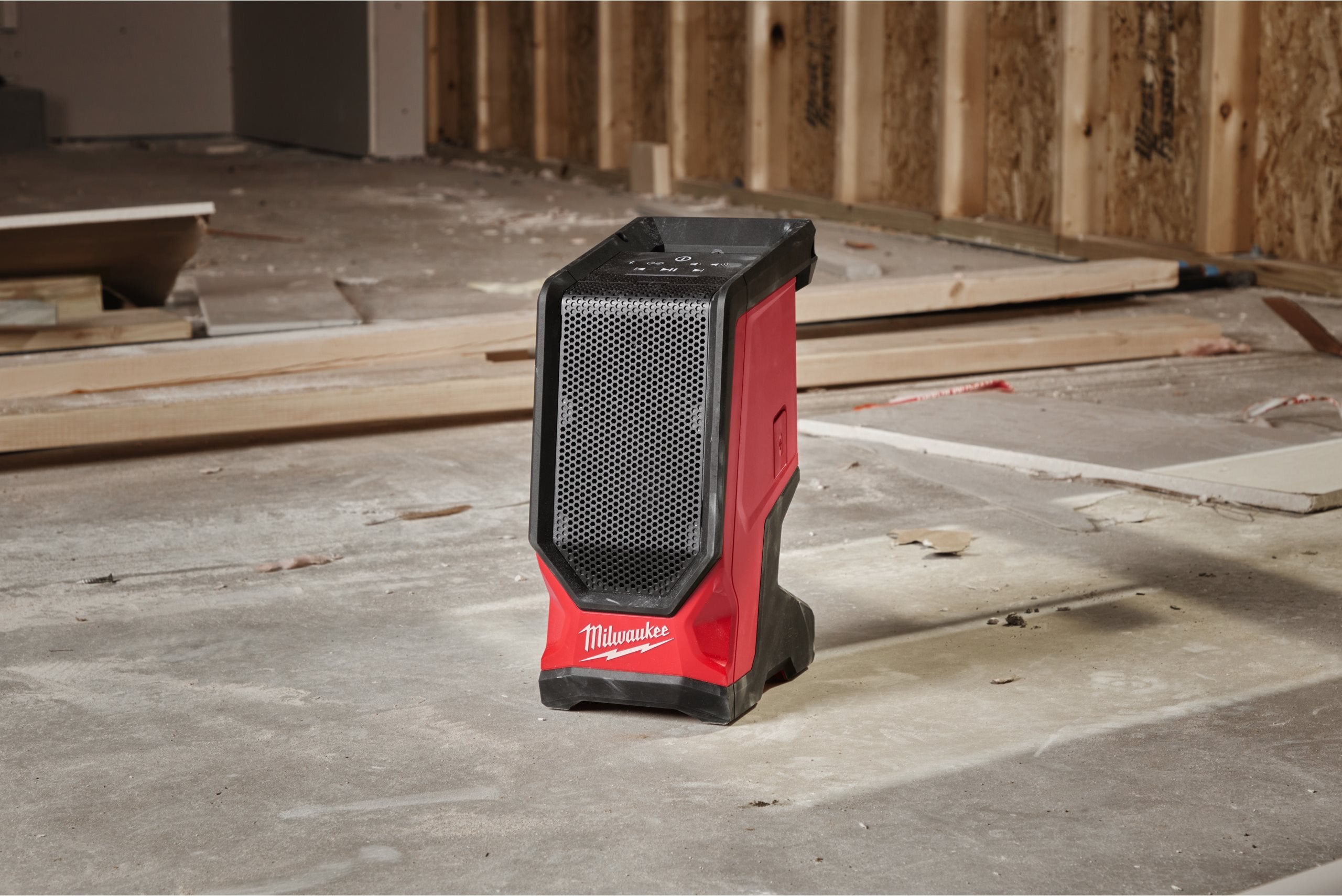 Boxă de șantier Milwaukee M18 SPEJSG2-0, Bluetooth®, USB-C, 333 x 145 x 213 mm, cod 4933493530