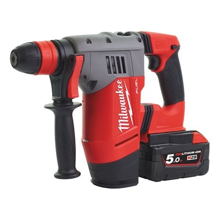 Ciocan rotopercutor SDS-plus M28 FUEL™ cu mandrină FIXTEC™ Milwaukee M28CHPX-502X, cod 4933451025