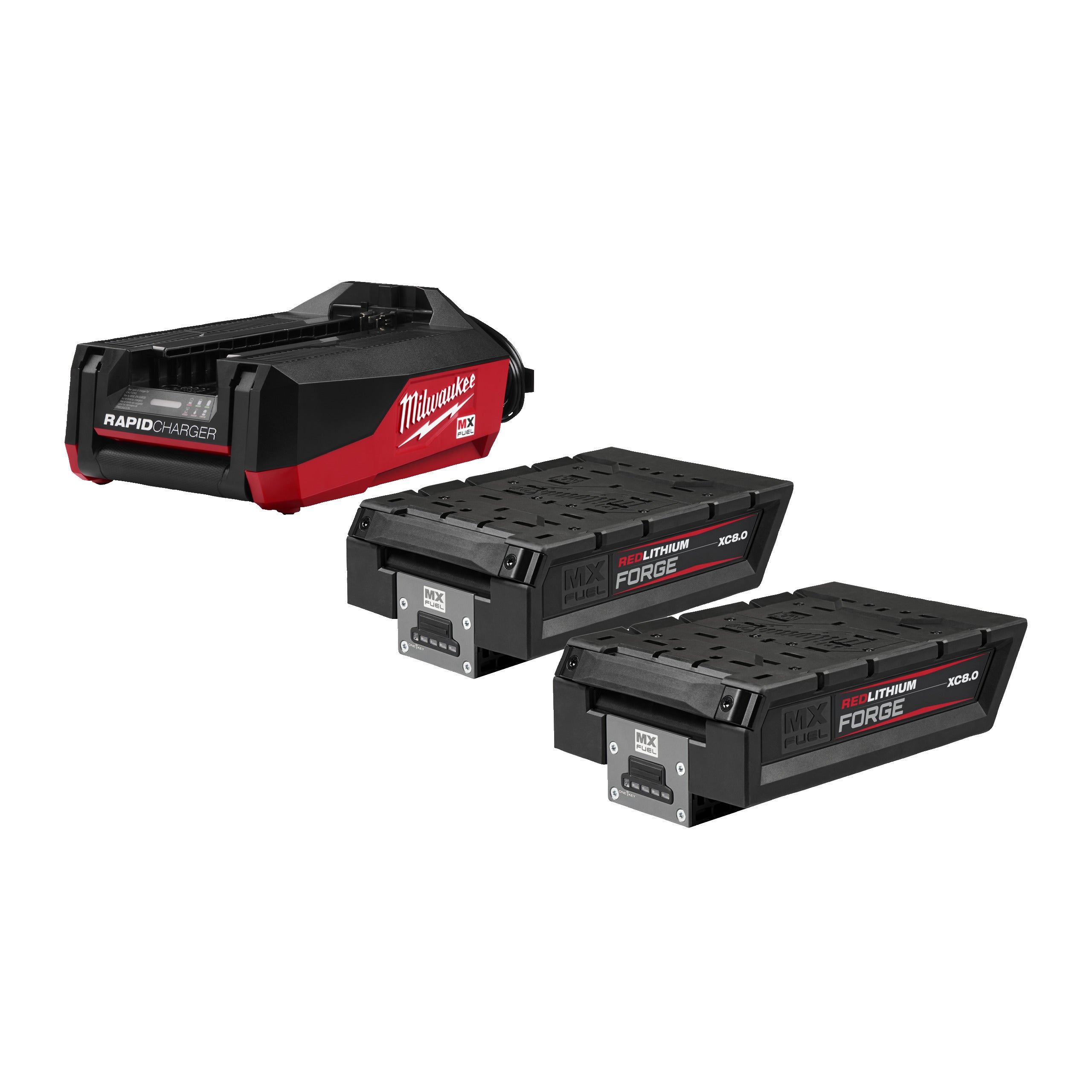 Set de acumulatori și încărcător Milwaukee MXF FORGENRG-802FC FORGE™, cod 4932500037
