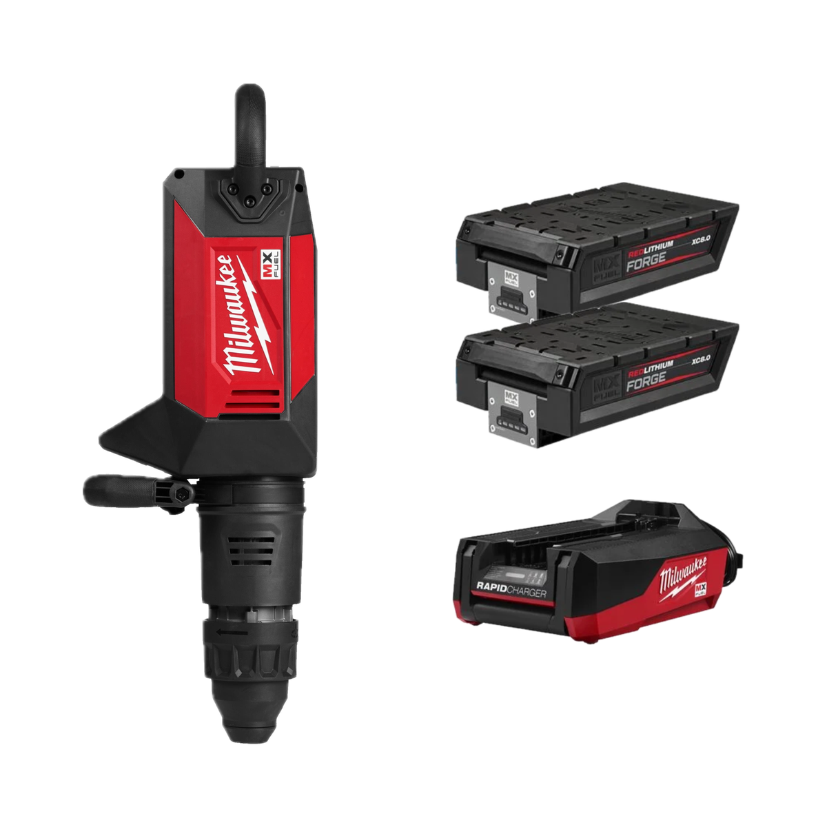 Ciocan demolator SDS-MAX Milwaukee 10kg MXF HADO1000, 26J, MX FUEL™, ONE-KEY™