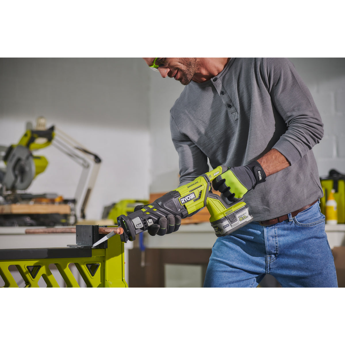 Fierăstrău sabie 18V ONE+™, motor fără perii Ryobi R18RS7-0, cod 5133003809