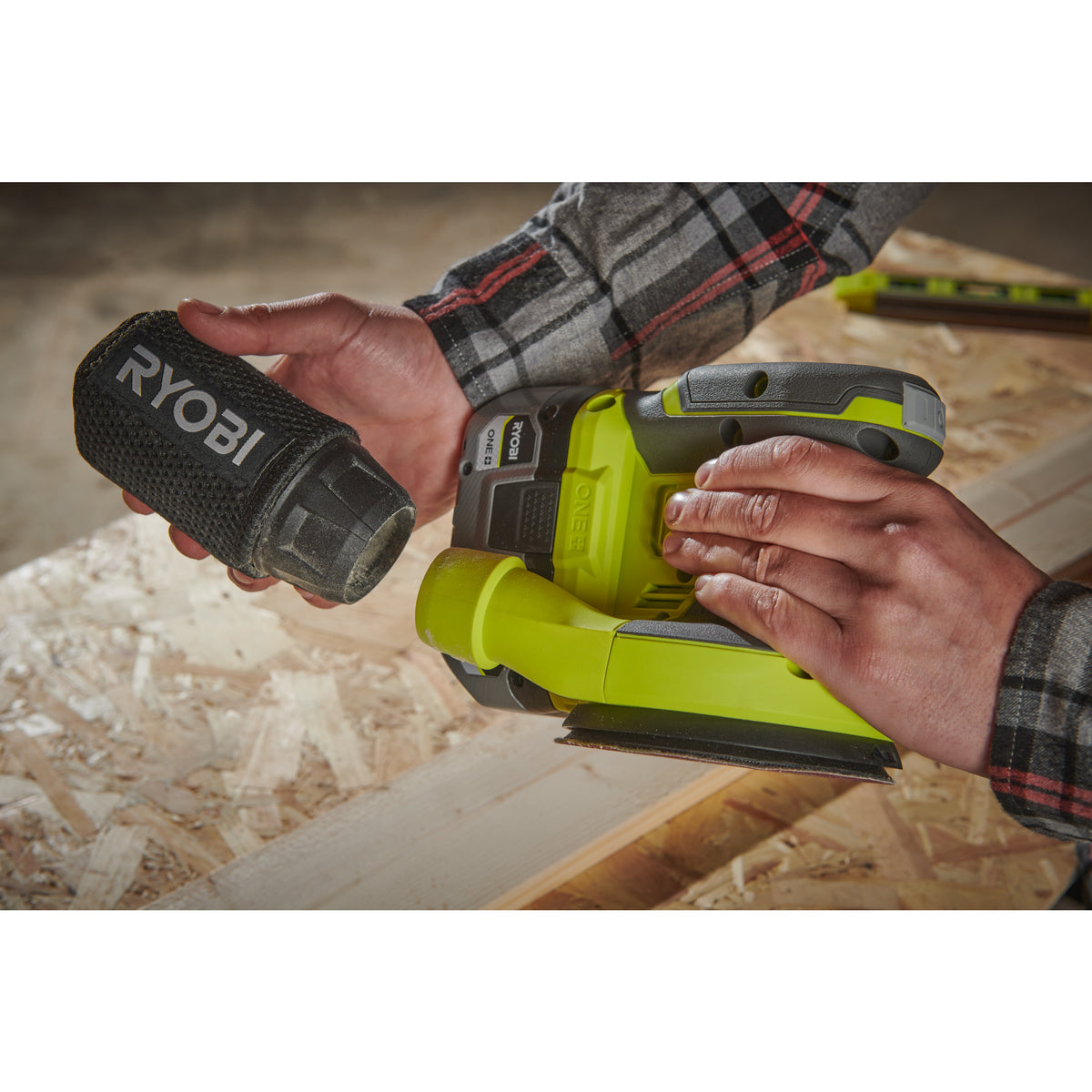 Mașină de șlefuit orbitală 18V ONE+™ Ryobi RROS18-0, cod 5133005393