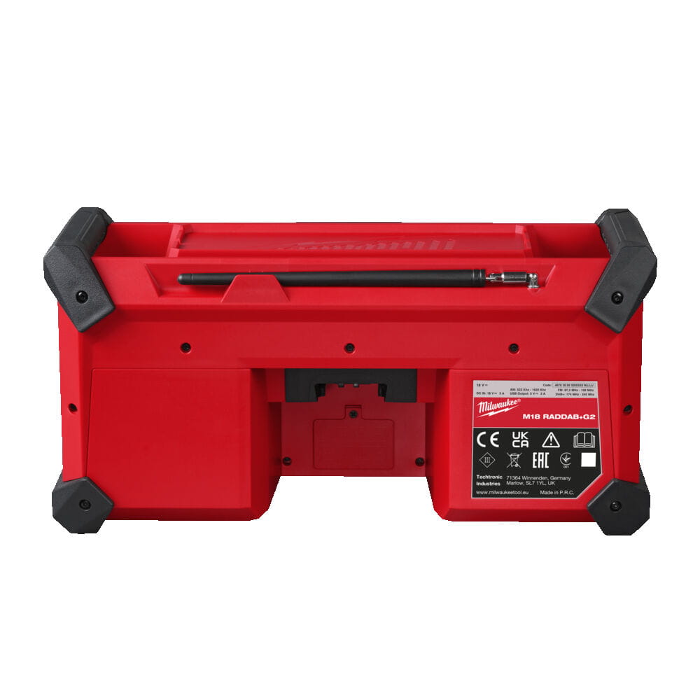 Radio pentru șantier cu Bluetooth® DAB+ M18™ Milwaukee M18 RADDAB+G2-0, fără acumulator, fără încărcător, fără cutie, cod 4933492344 - BIG STORE (Dynamic Tools SRL)