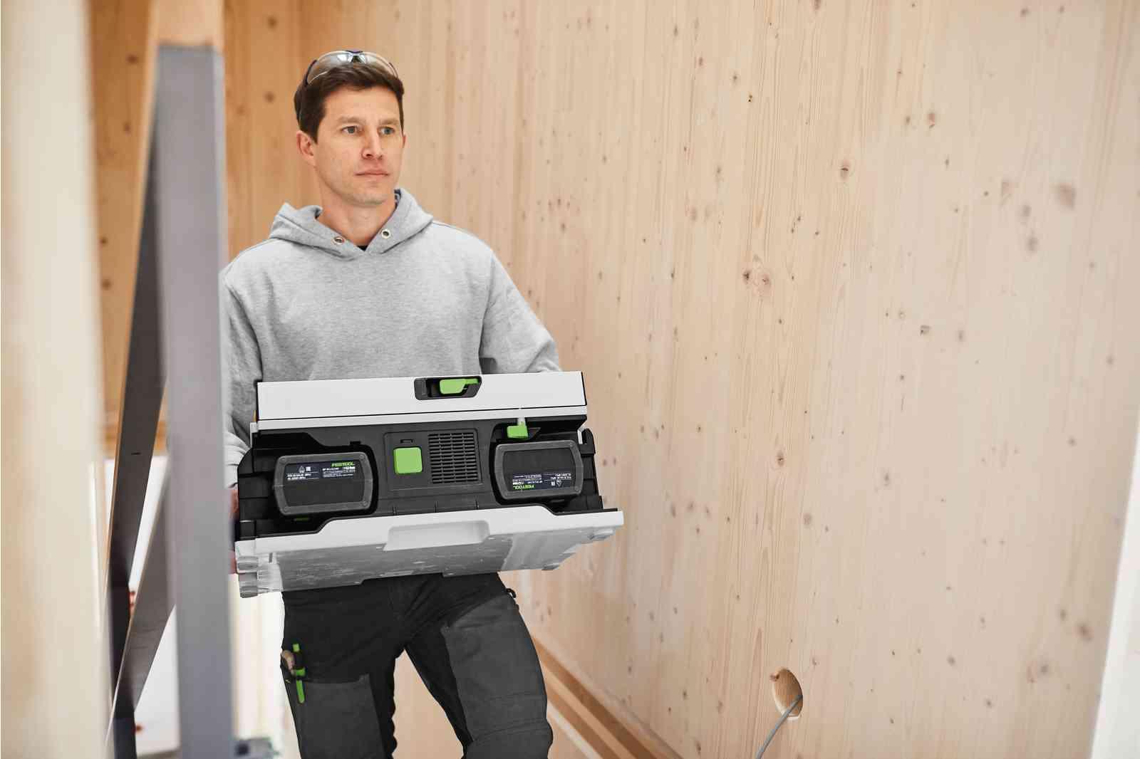 Fierăstrău circular cu masă, cu acumulator Festool CSC SYS 50 EBI-Set, cod 577379 - BIG STORE (Dynamic Tools SRL)