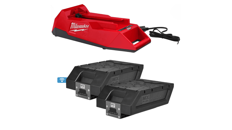 Set de acumulatori și încărcător MX FUEL™ Milwaukee MXFNRG-406, cod 4933479160