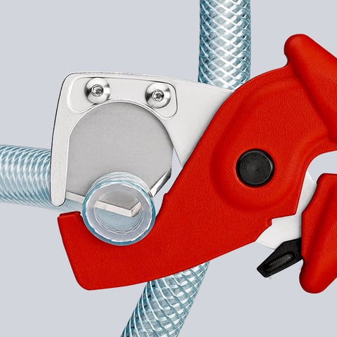 Cutter pentru furtun și tub de protecție KNIPEX PlastiCut® 185 mm, cod 9020185