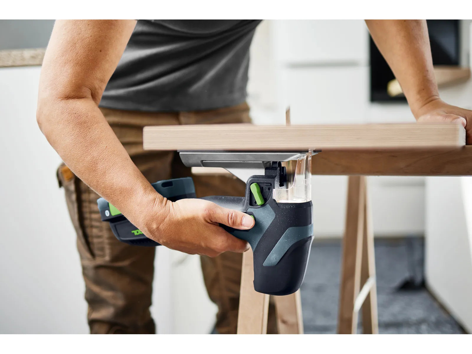 Fierăstrău vertical cu acumulator Festool PSC-E 18 EB-Basic, cod 578521
