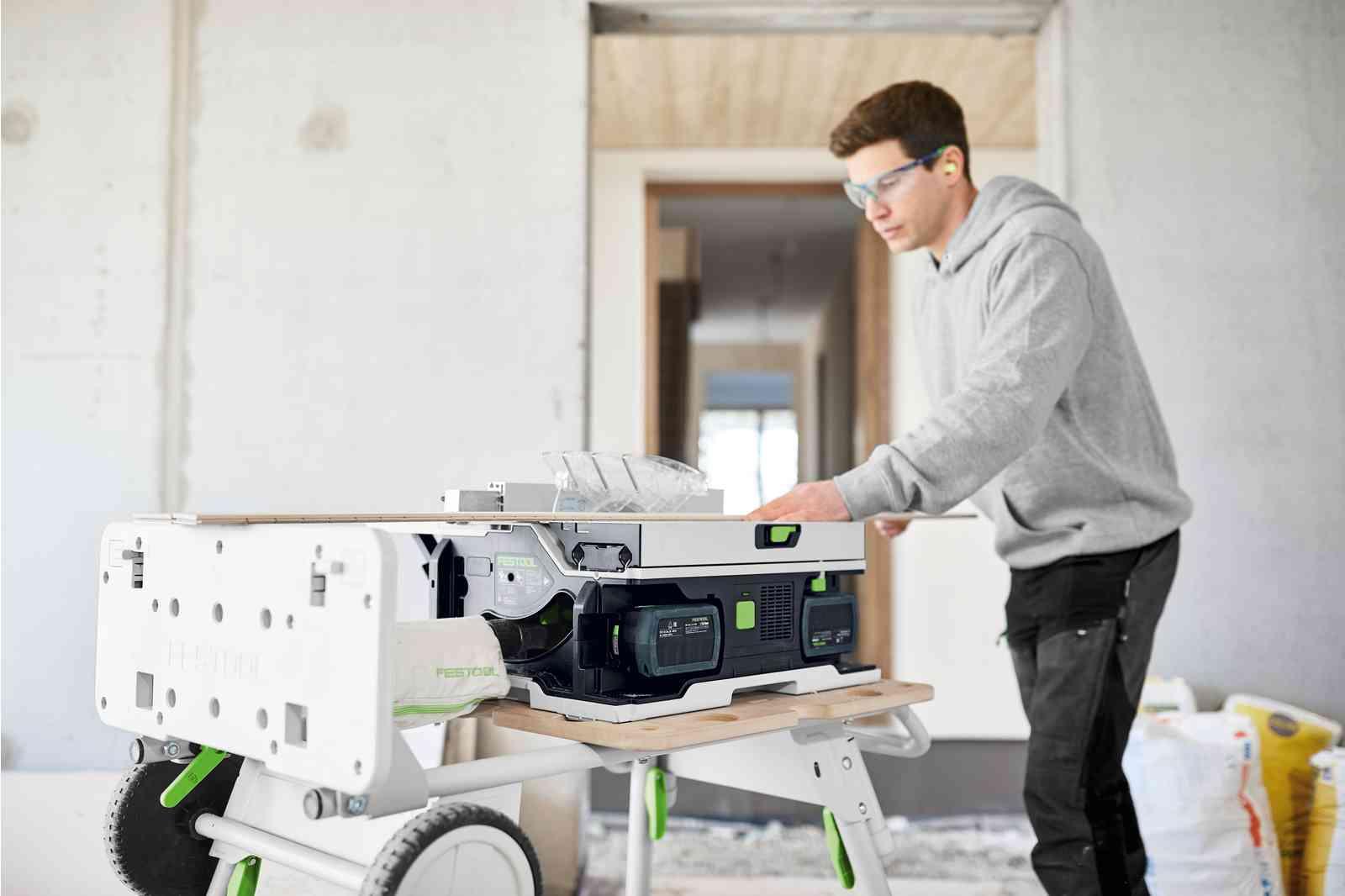 Fierăstrău circular cu masă, cu acumulator Festool CSC SYS 50 EBI-Set, cod 577379 - BIG STORE (Dynamic Tools SRL)