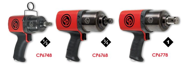 CP6748EX-P11R Cheie de impact pneumatică tip pistol ATEX 1/2" Chicago Pneumatic, cod 6151590570