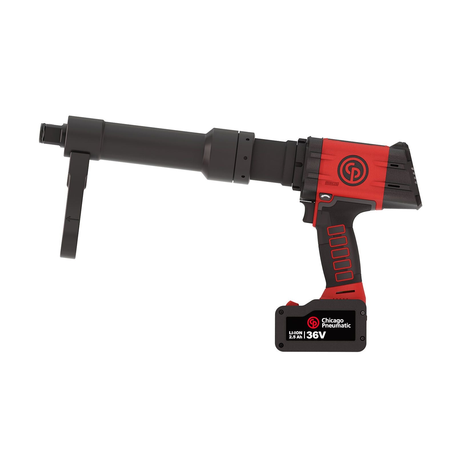 CP8609C-xCT PACHET 36V 2,5AH Cheie dinamometrică conectată cu acumulator 1" și declanșator cupă extinsă 1 Chicago Pneumatic, cod 6151570630