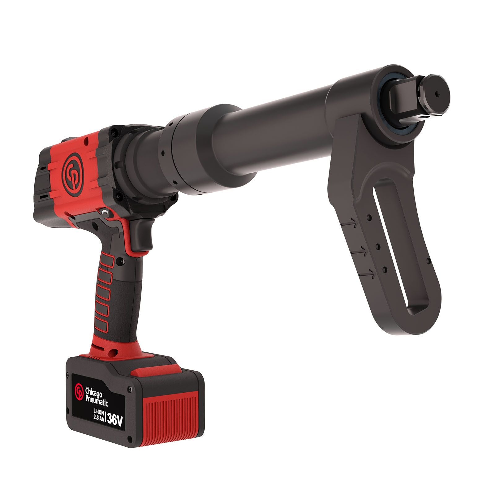 CP8609-xCT PACHET 36V 2.5AH Cheie dinamometrică cu acumulator 1" și declanșator cupă extinsă 1 Chicago Pneumatic, cod 6151570620
